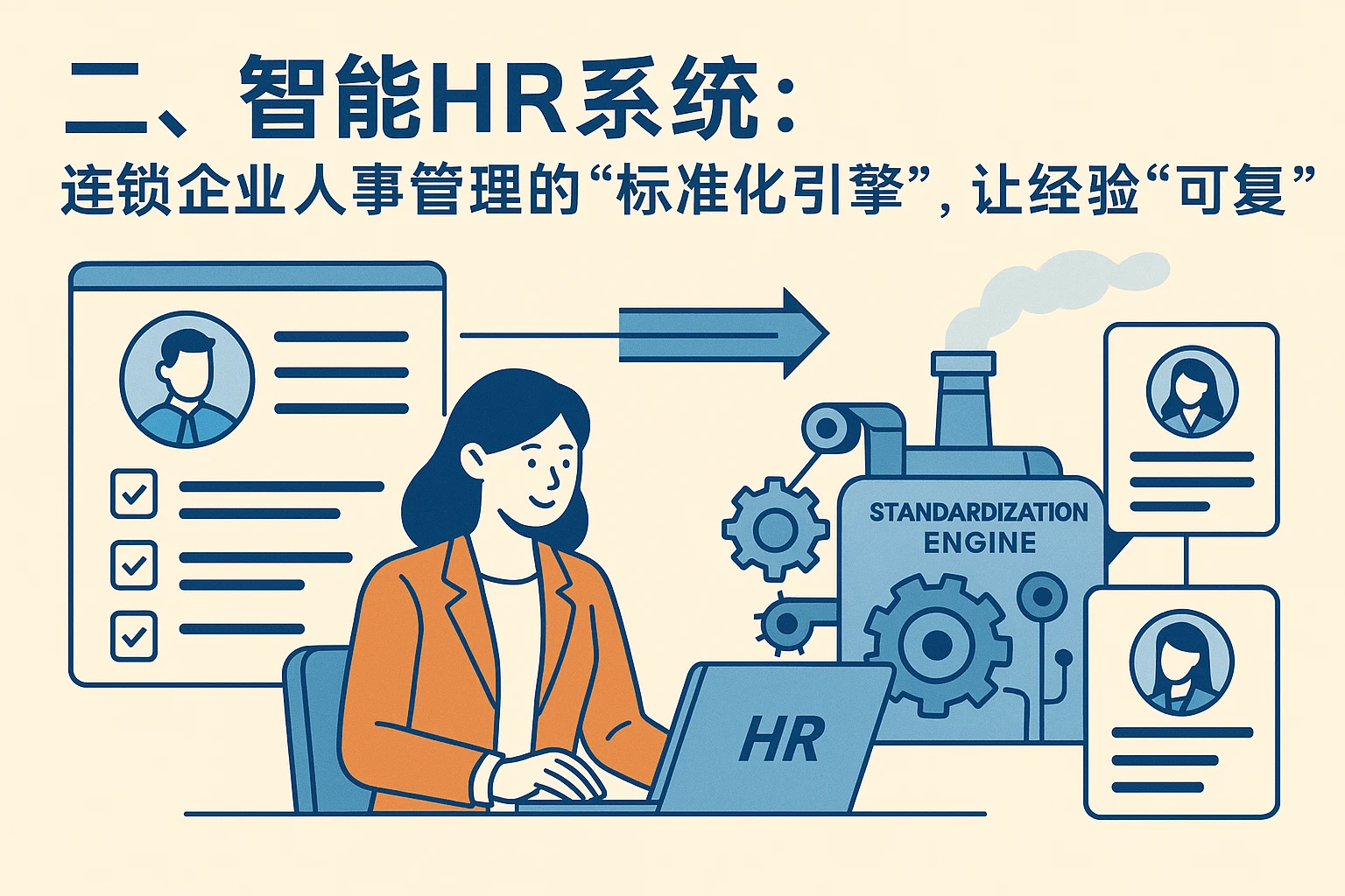 二、智能HR系统：连锁企业人事管理的“标准化引擎”，让经验“可复制”