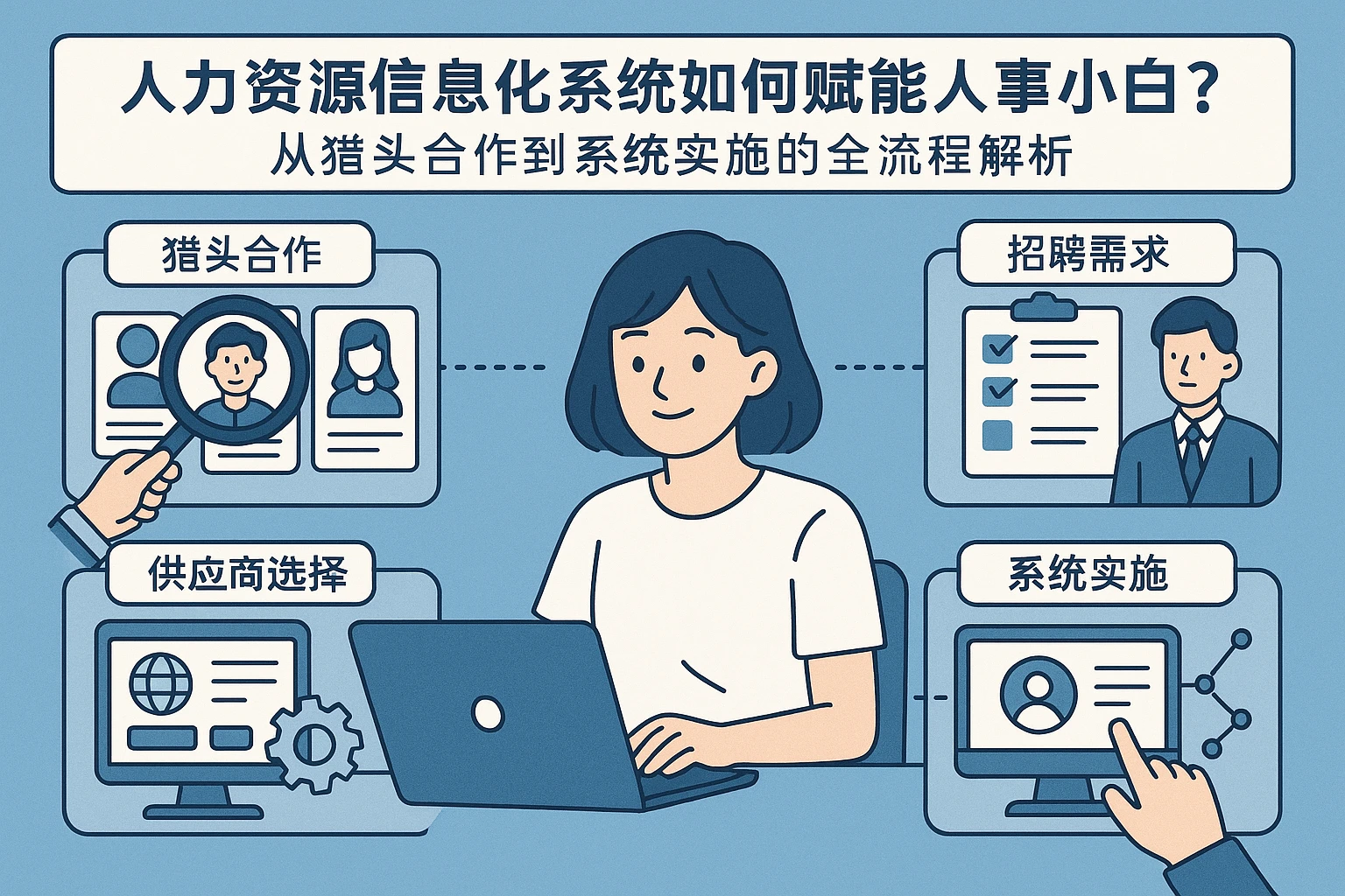 人力资源信息化系统如何赋能人事小白？从猎头合作到系统实施的全流程解析