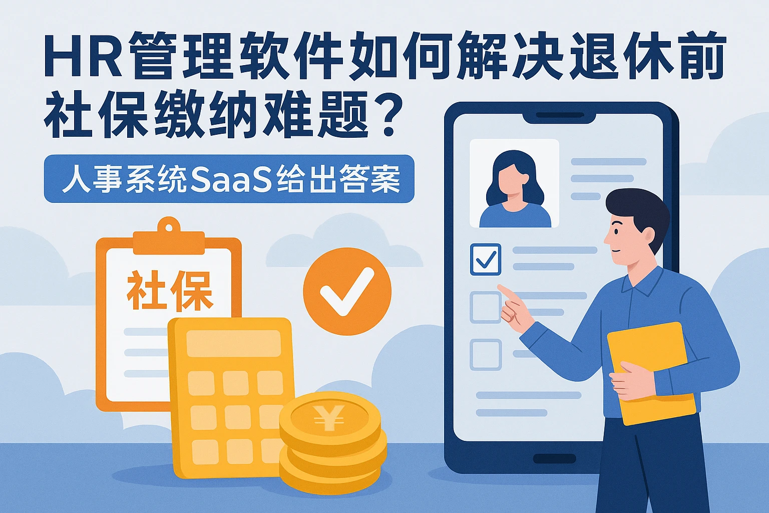 HR管理软件如何解决退休前社保缴纳难题？人事系统SaaS给出答案