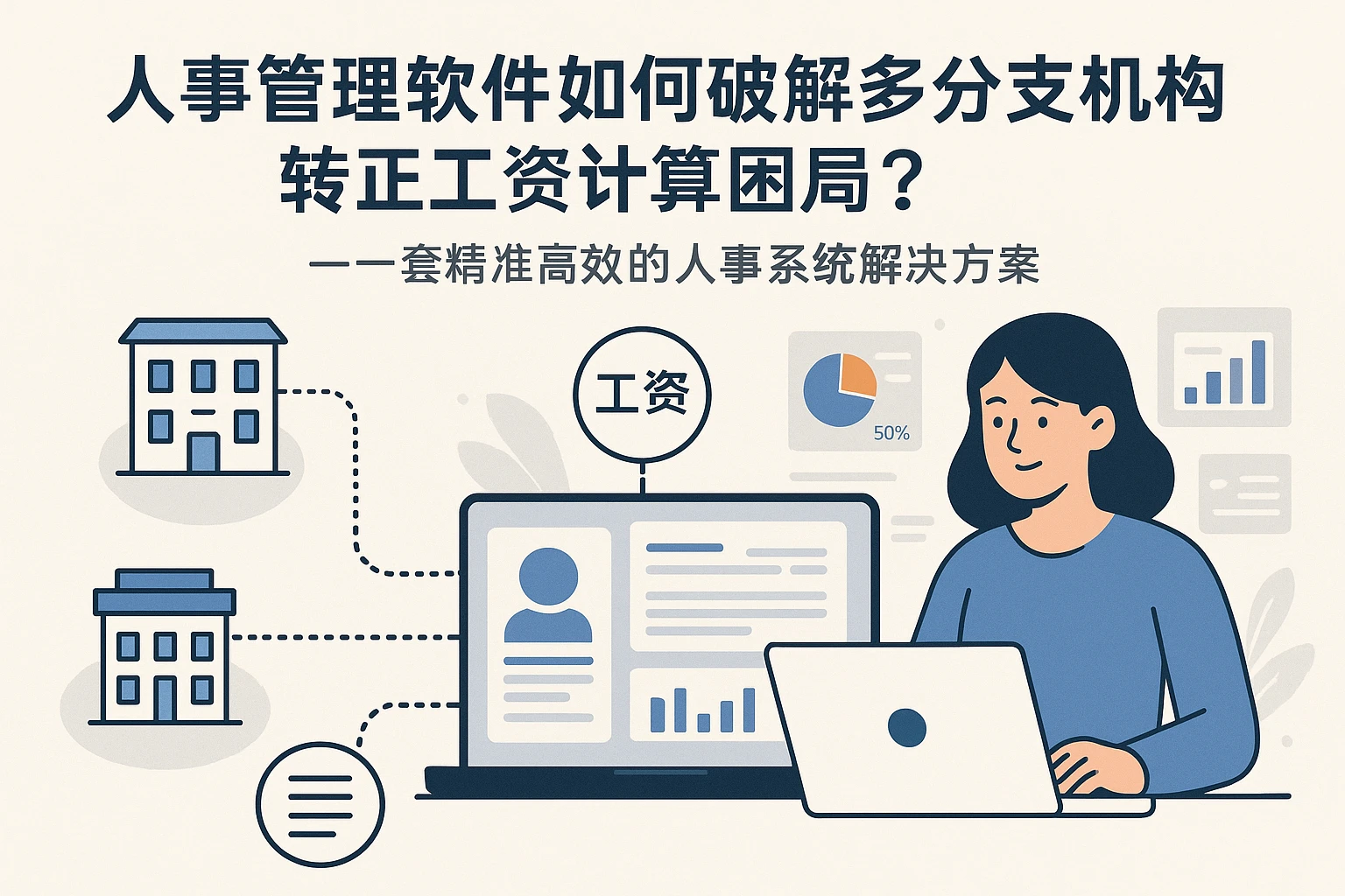 人事管理软件如何破解多分支机构转正工资计算困局？—— 一套精准高效的人事系统解决方案