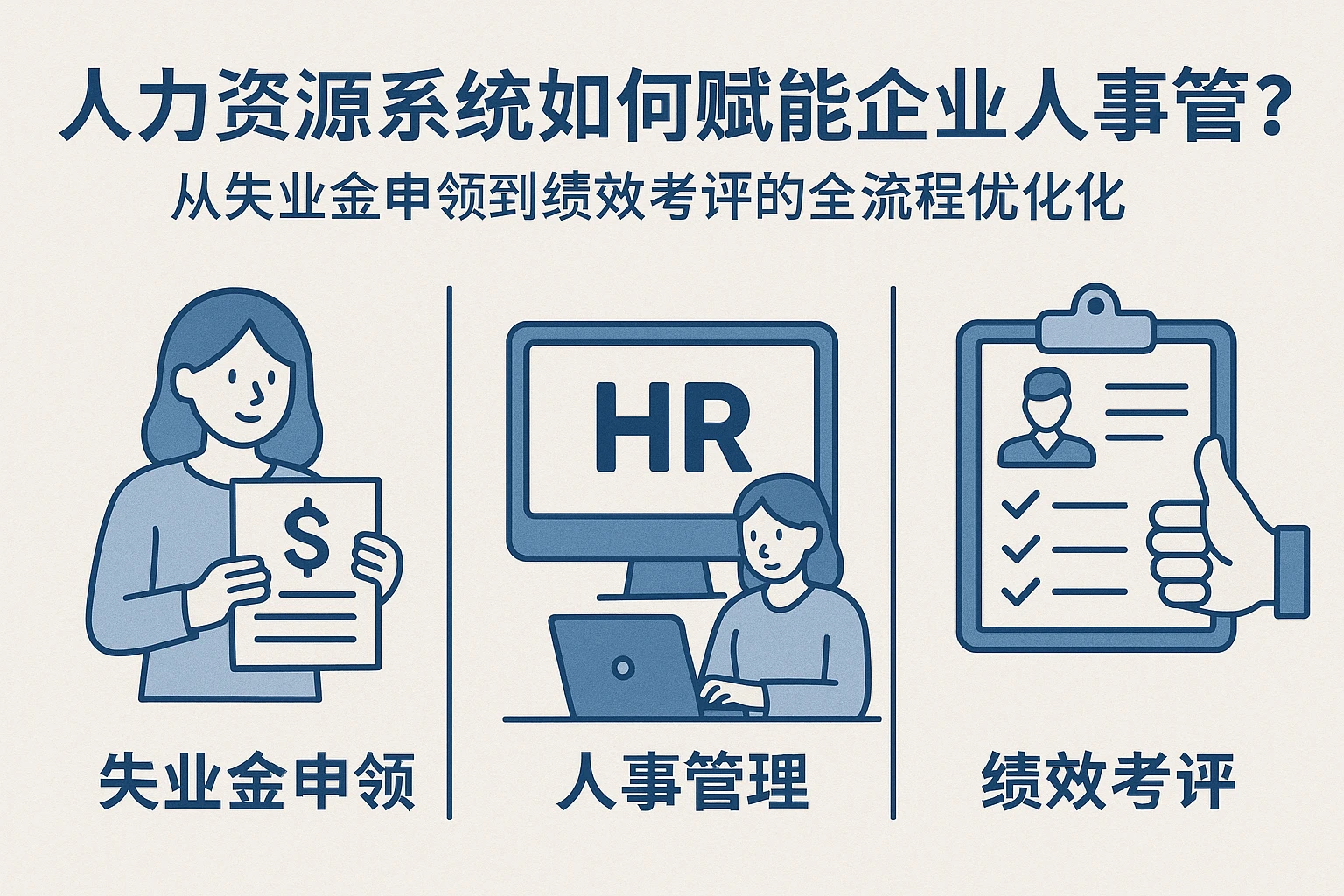 人力资源系统如何赋能企业人事管理？从失业金申领到绩效考评的全流程优化
