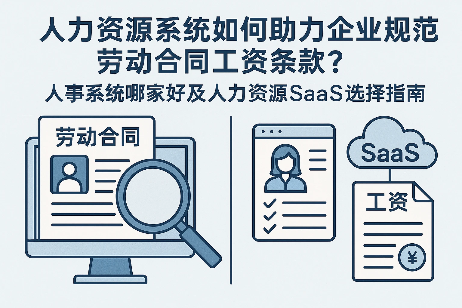 人力资源系统如何助力企业规范劳动合同工资条款？人事系统哪家好及人力资源SaaS选择指南