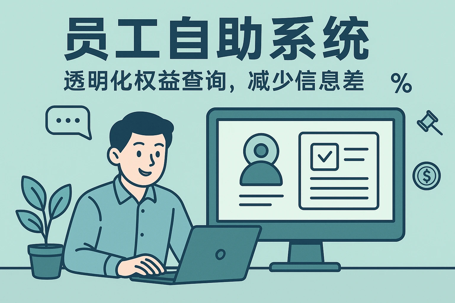 2. 员工自助系统：透明化权益查询，减少信息差
