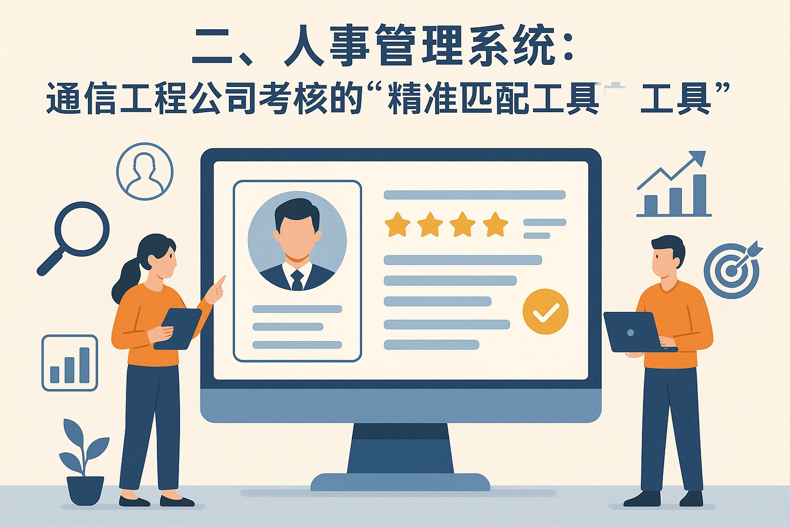 二、人事管理系统：通信工程公司考核的“精准匹配工具”