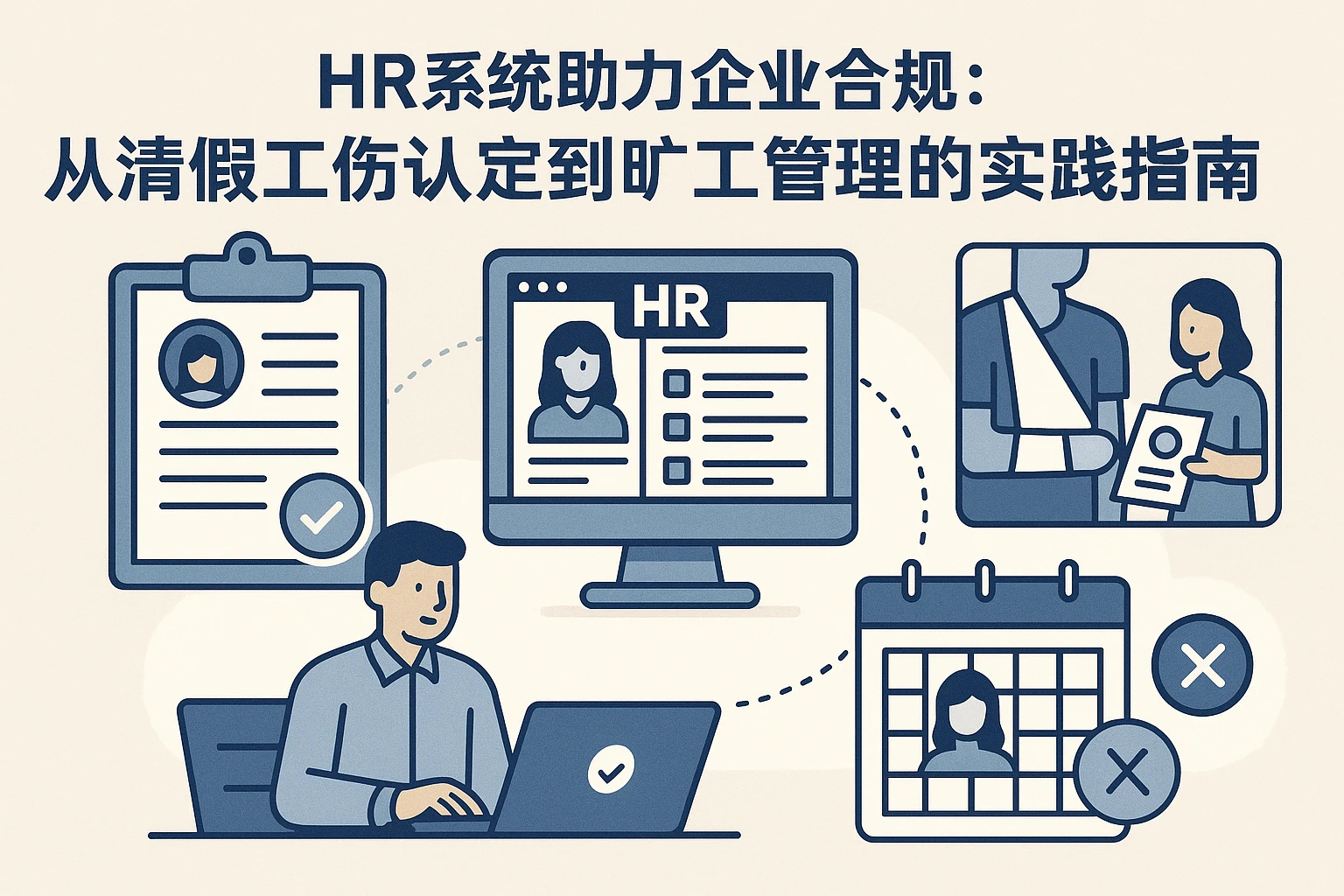 HR系统助力企业合规：从请假工伤认定到旷工管理的实践指南