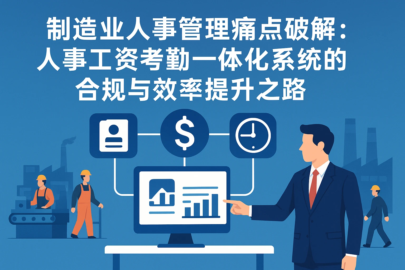 制造业人事管理痛点破解：人事工资考勤一体化系统的合规与效率提升之路
