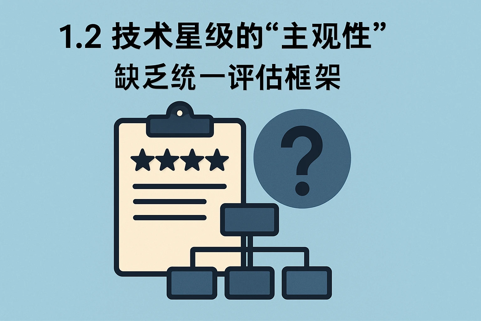 1.2 技术星级的“主观性”：缺乏统一评估框架