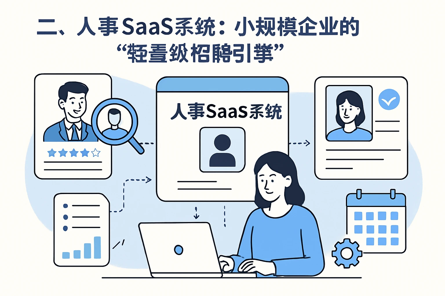 二、人事SaaS系统：小规模企业的“轻量级招聘引擎”
