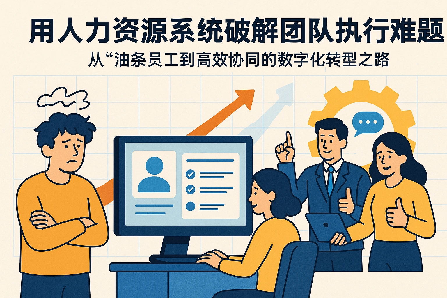 用人力资源系统破解团队执行难题：从“油条员工”到高效协同的数字化转型之路