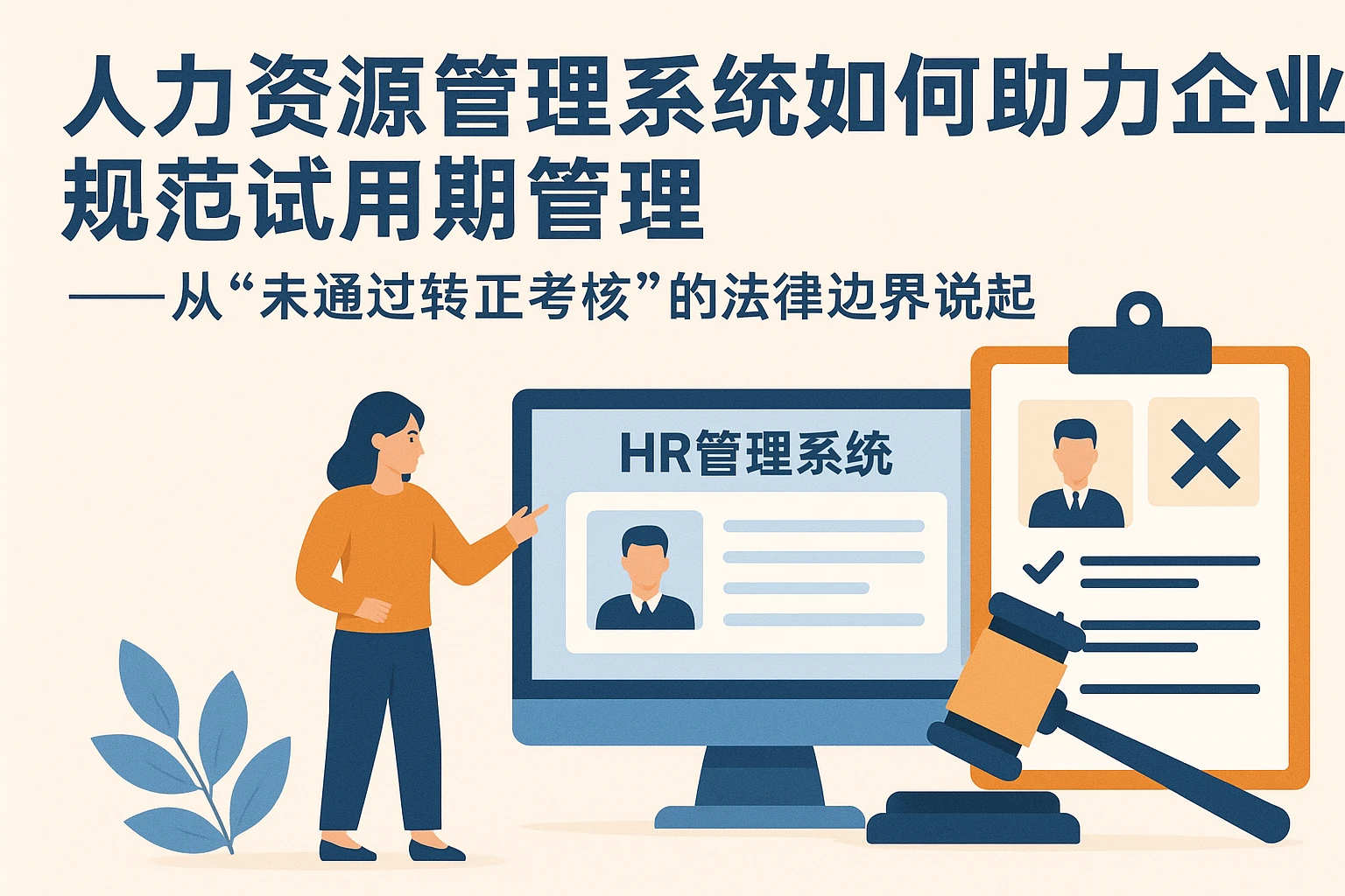 人力资源管理系统如何助力企业规范试用期管理——从“未通过转正考核”的法律边界说起