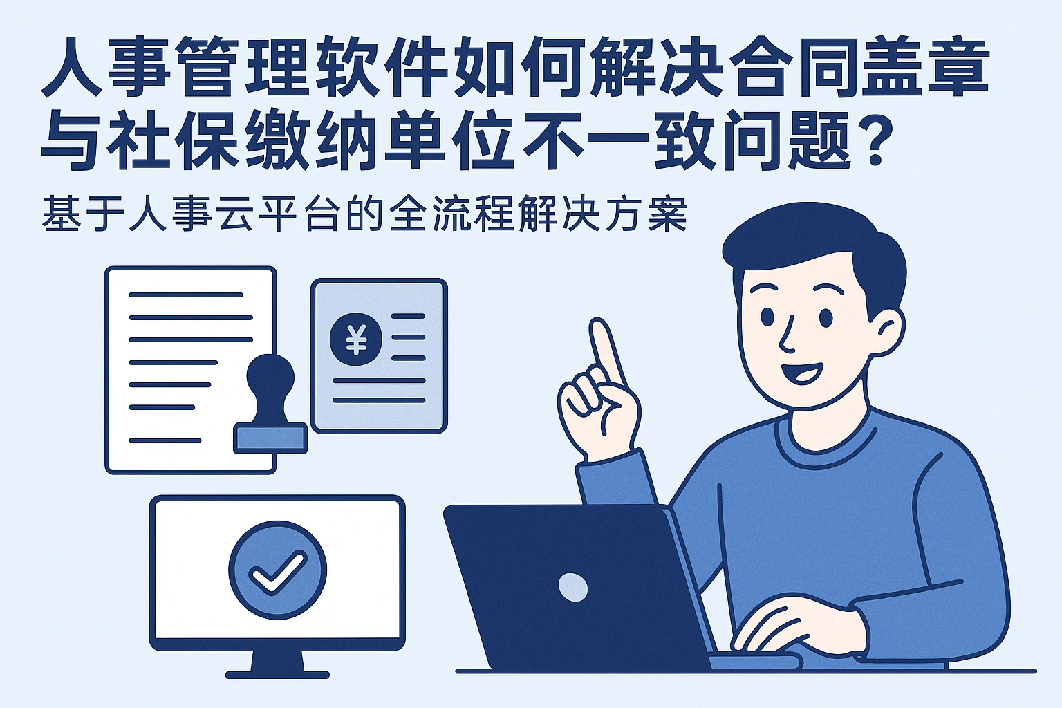 人事管理软件如何解决合同盖章与社保缴纳单位不一致问题？——基于人事云平台的全流程解决方案