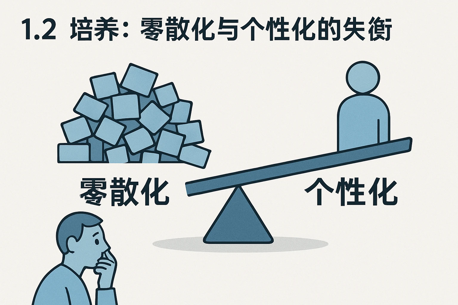 1.2 培养：零散化与个性化的失衡