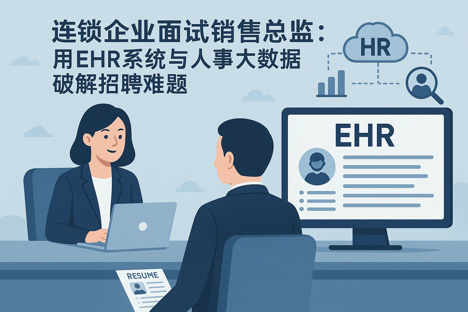连锁企业面试销售总监：用EHR系统与人事大数据破解招聘难题