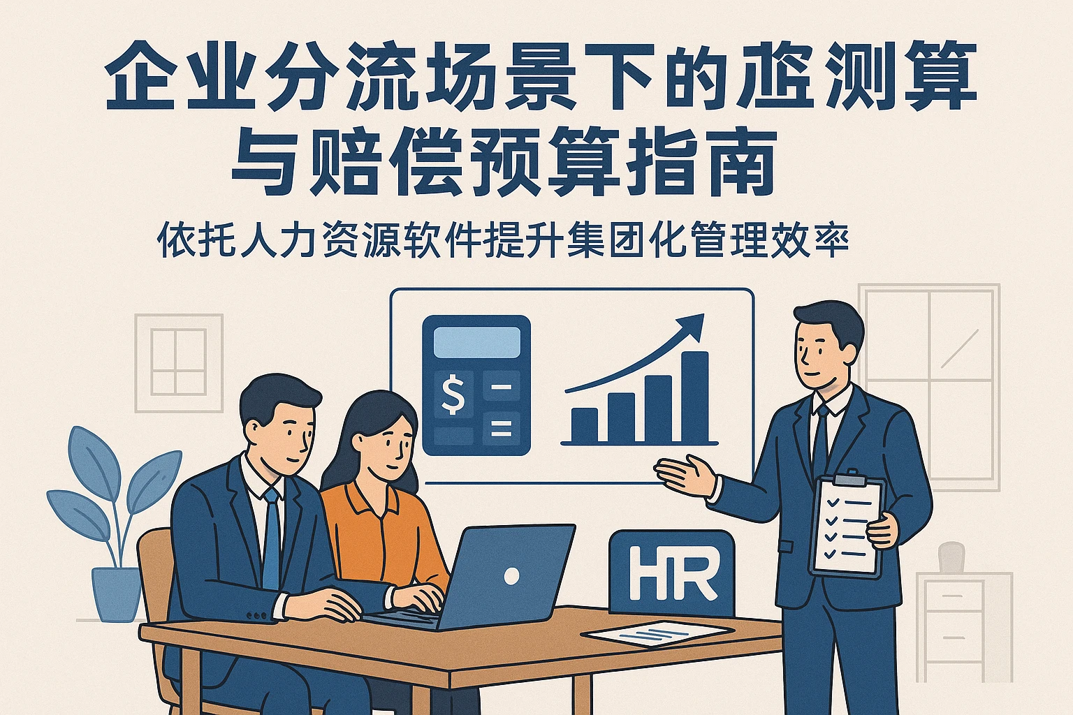 企业分流场景下的工资测算与赔偿预算指南——依托人力资源软件提升集团化管理效率