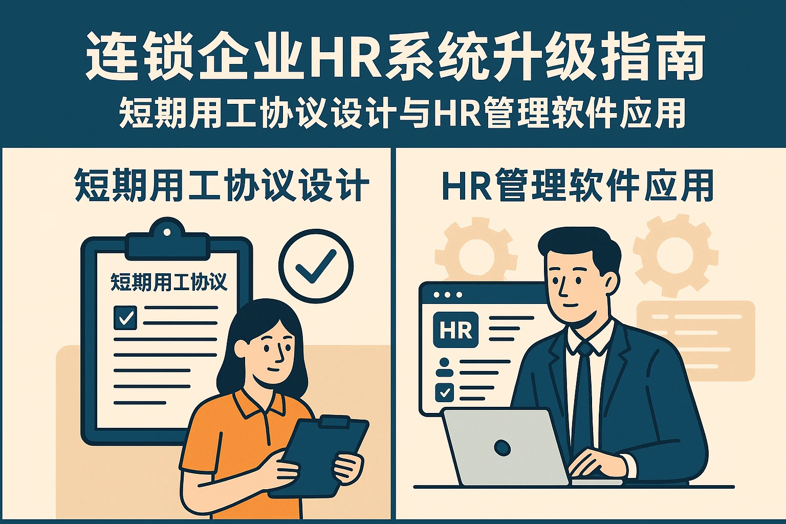 连锁企业HR系统升级指南：短期用工协议设计与HR管理软件应用