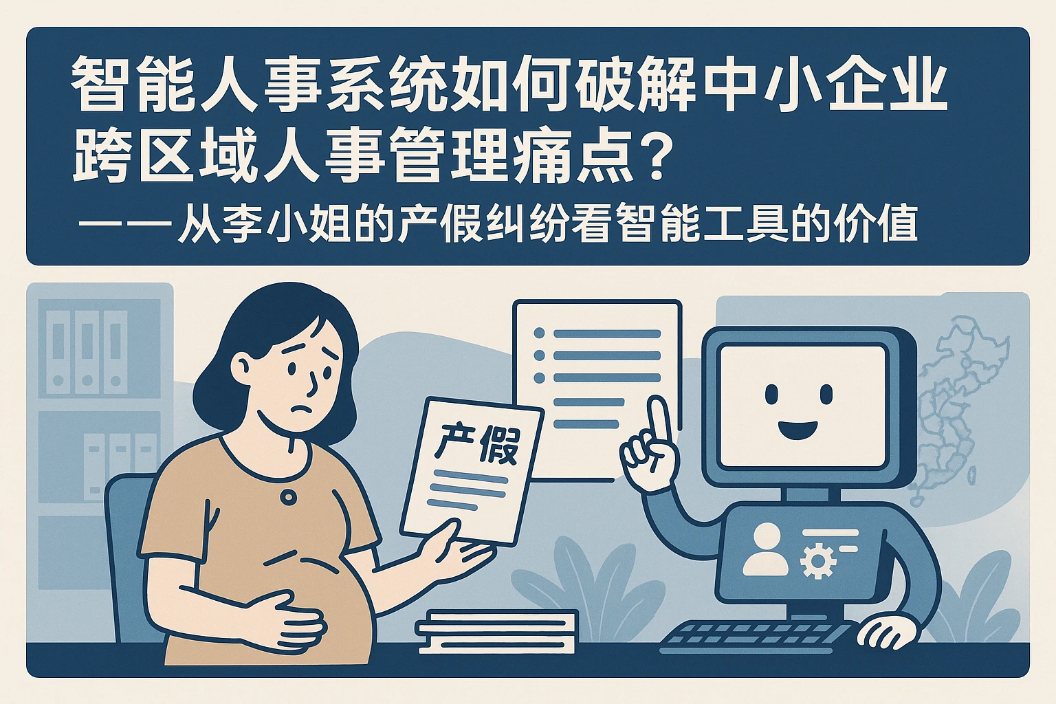 智能人事系统如何破解中小企业跨区域人事管理痛点？——从李小姐的产假纠纷看智能工具的价值