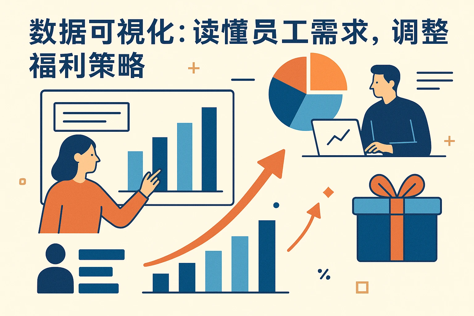 2. 数据可视化：读懂员工需求，调整福利策略