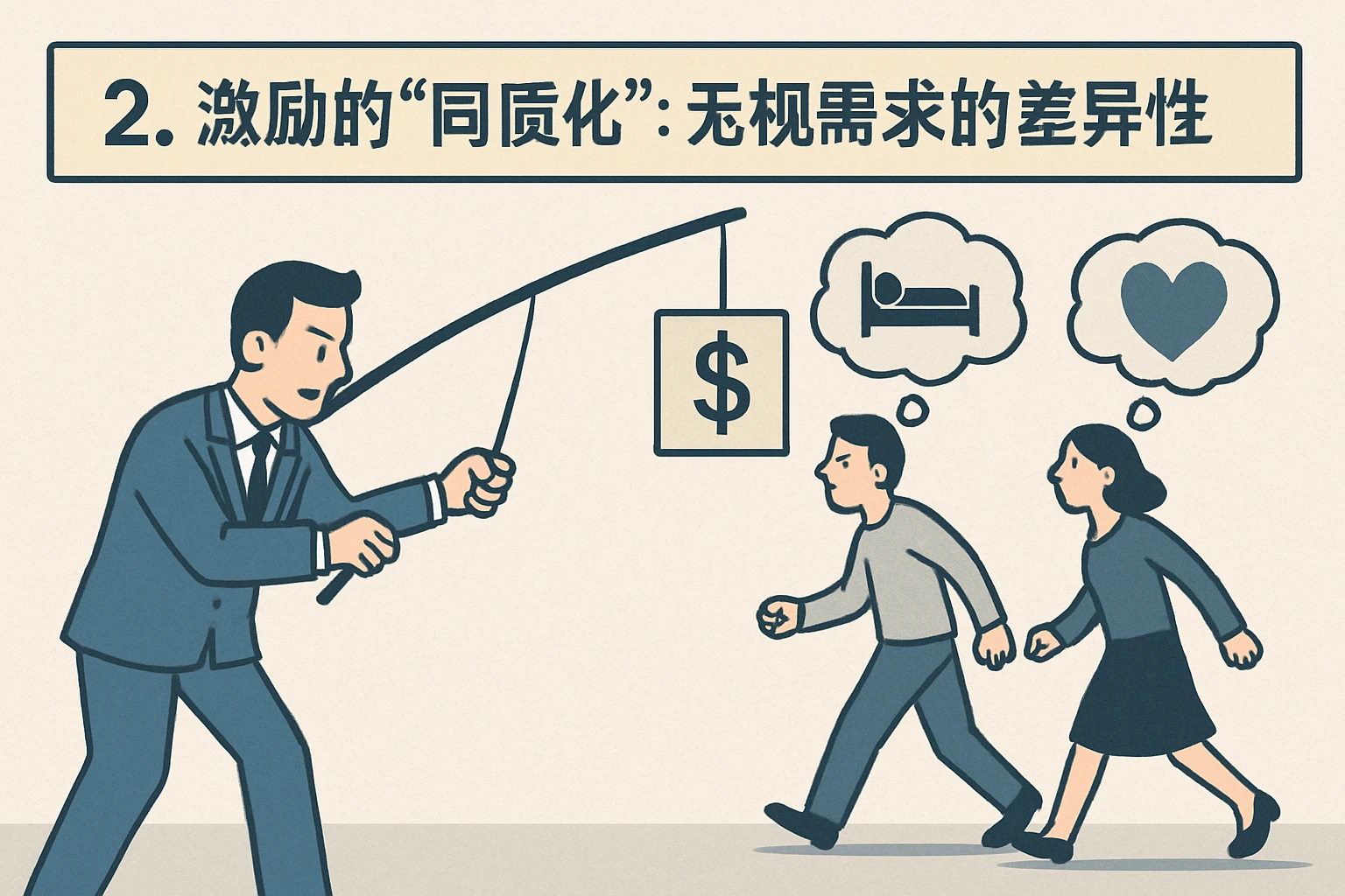2. 激励的“同质化”：无视需求的差异性