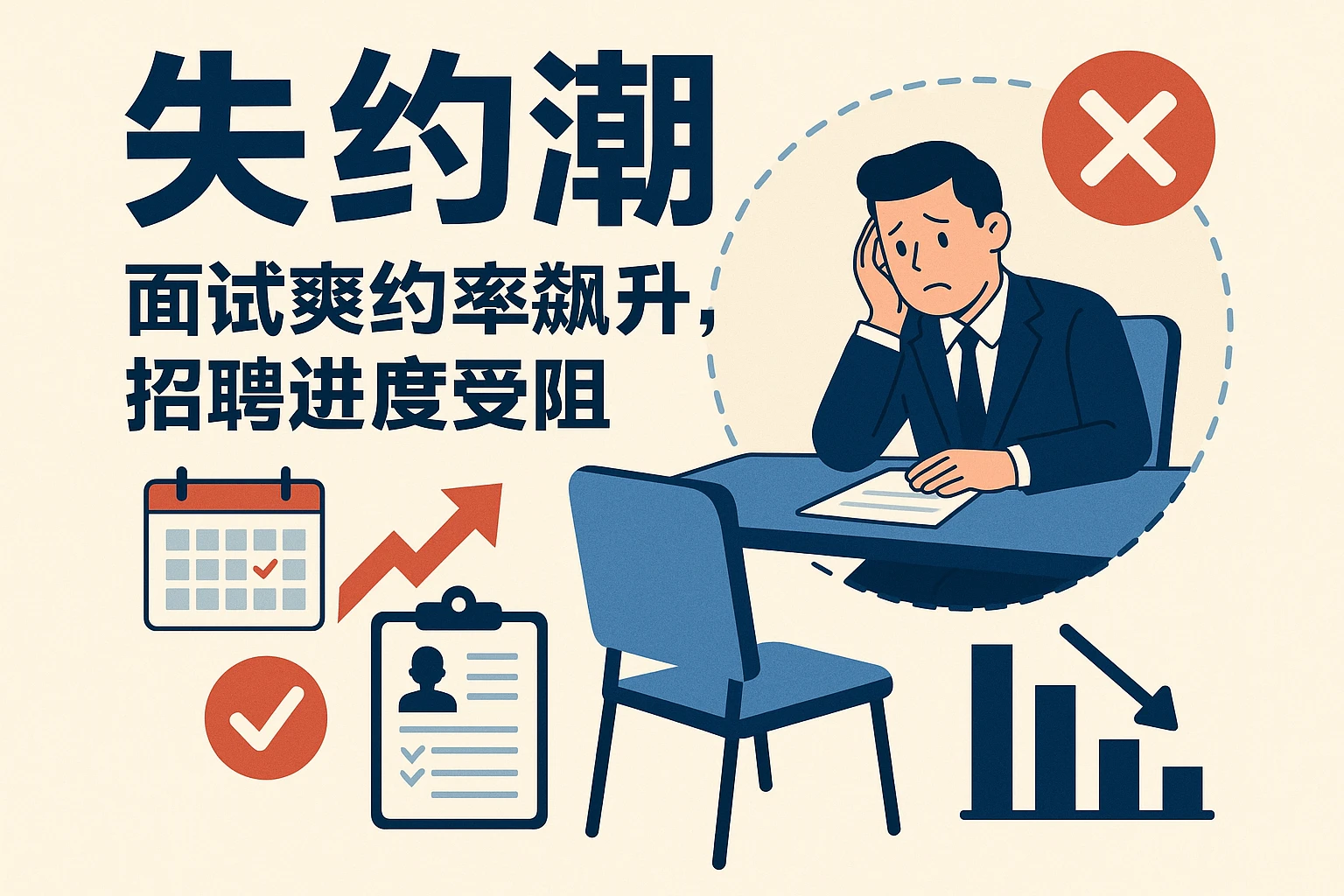 2. 失约潮：面试爽约率飙升，招聘进度受阻