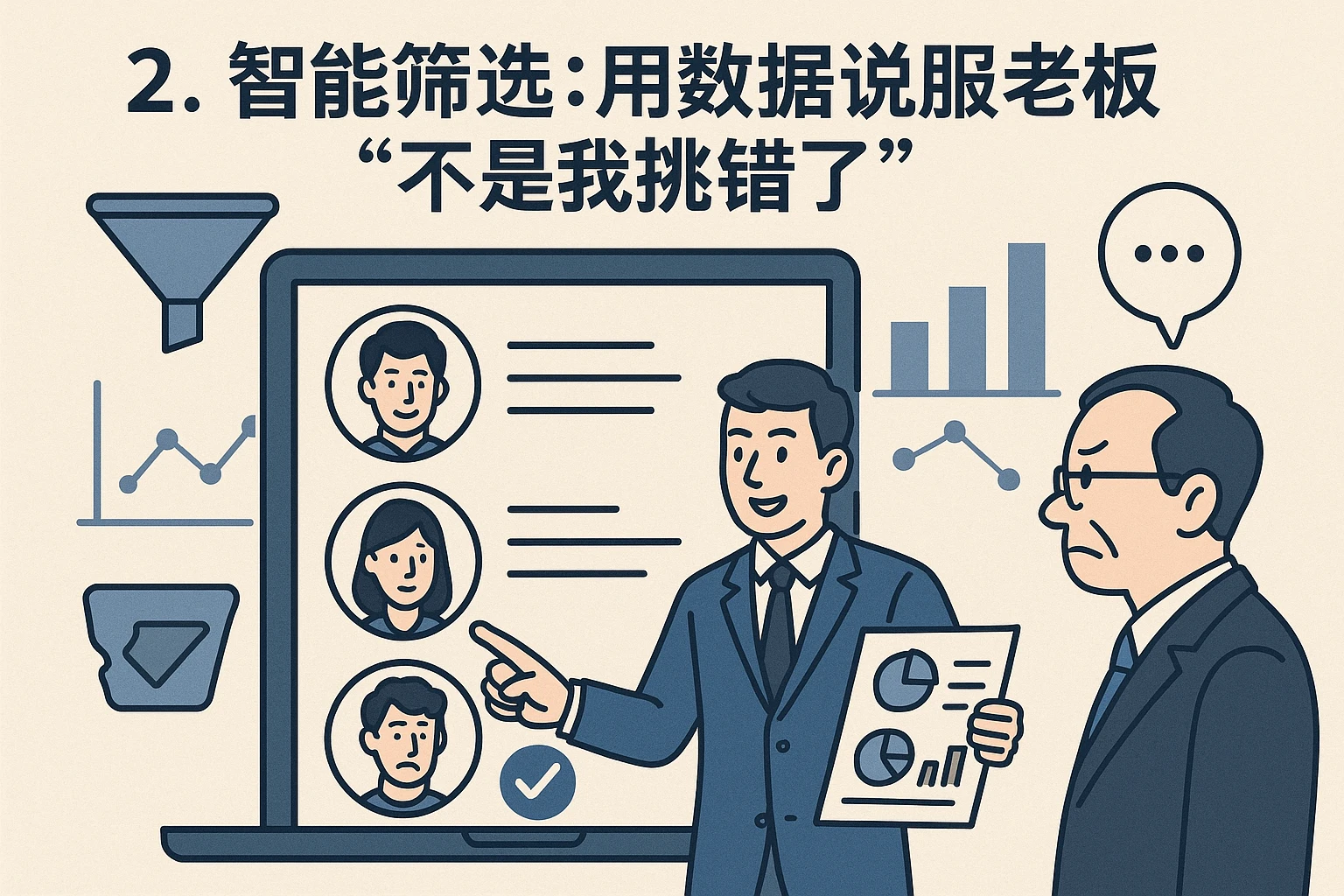 2. 智能筛选：用数据说服老板“不是我挑错了”