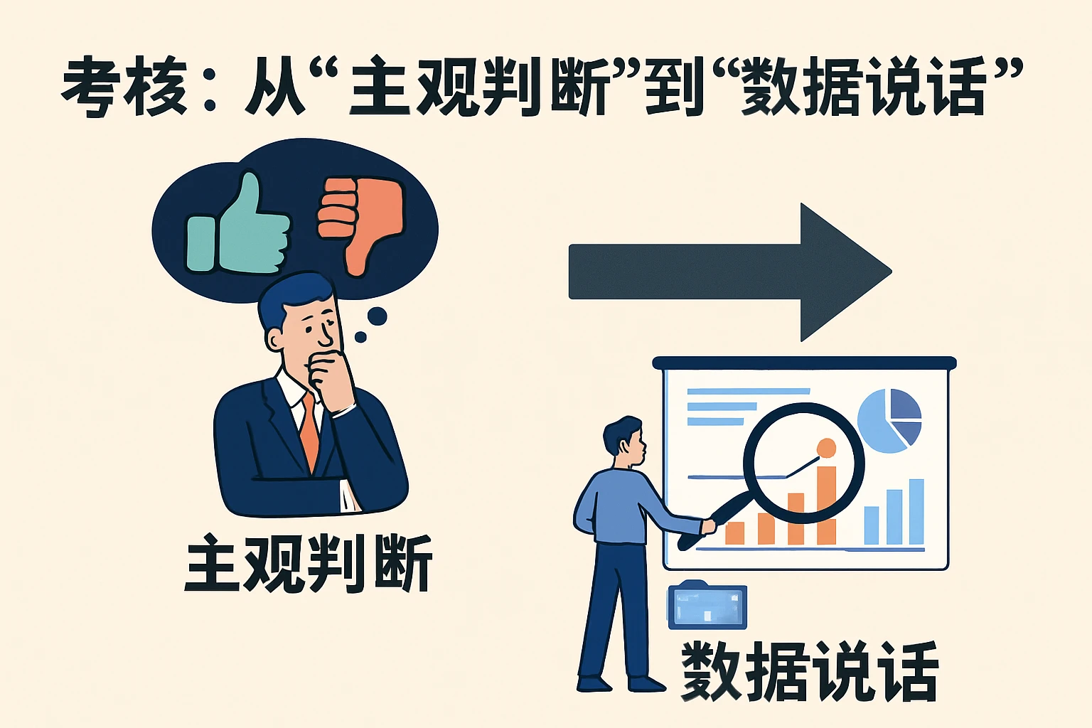 1. 考核：从“主观判断”到“数据说话”