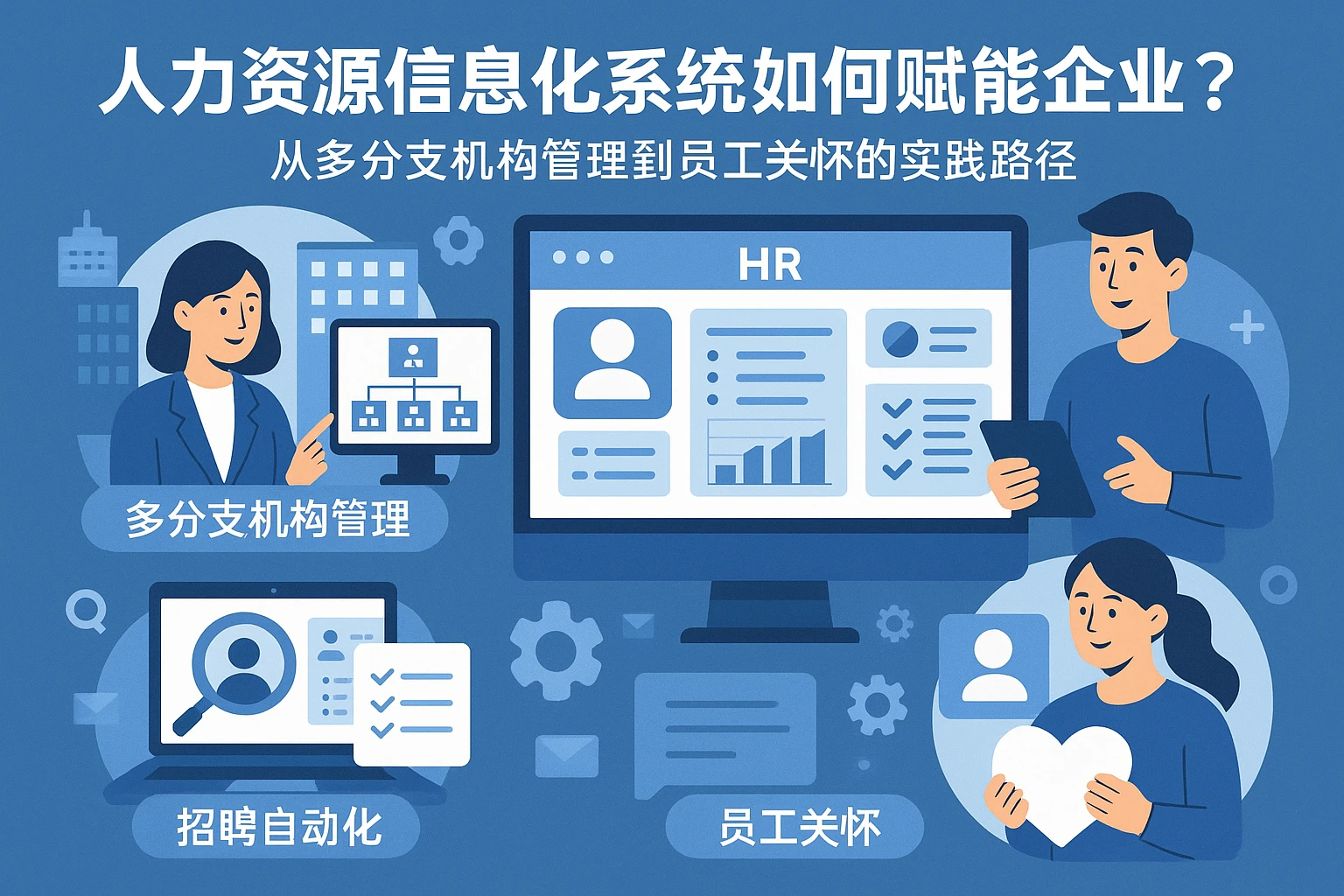 人力资源信息化系统如何赋能企业？从多分支机构管理到员工关怀的实践路径