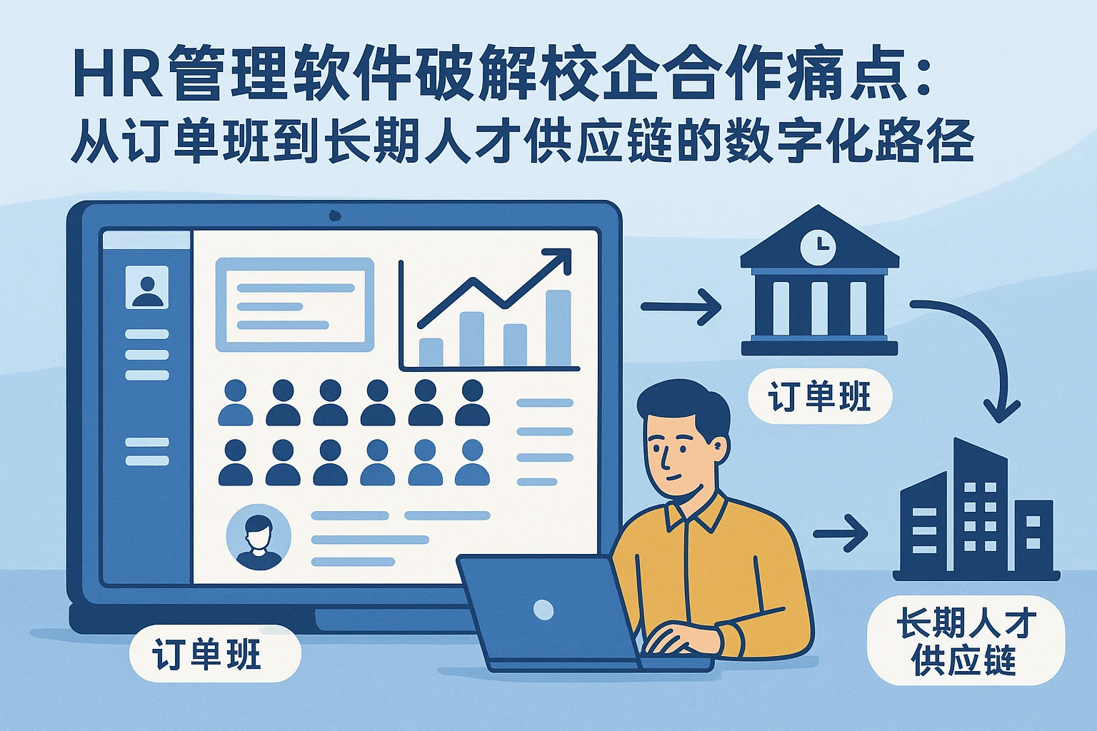 HR管理软件破解校企合作痛点：从订单班到长期人才供应链的数字化路径