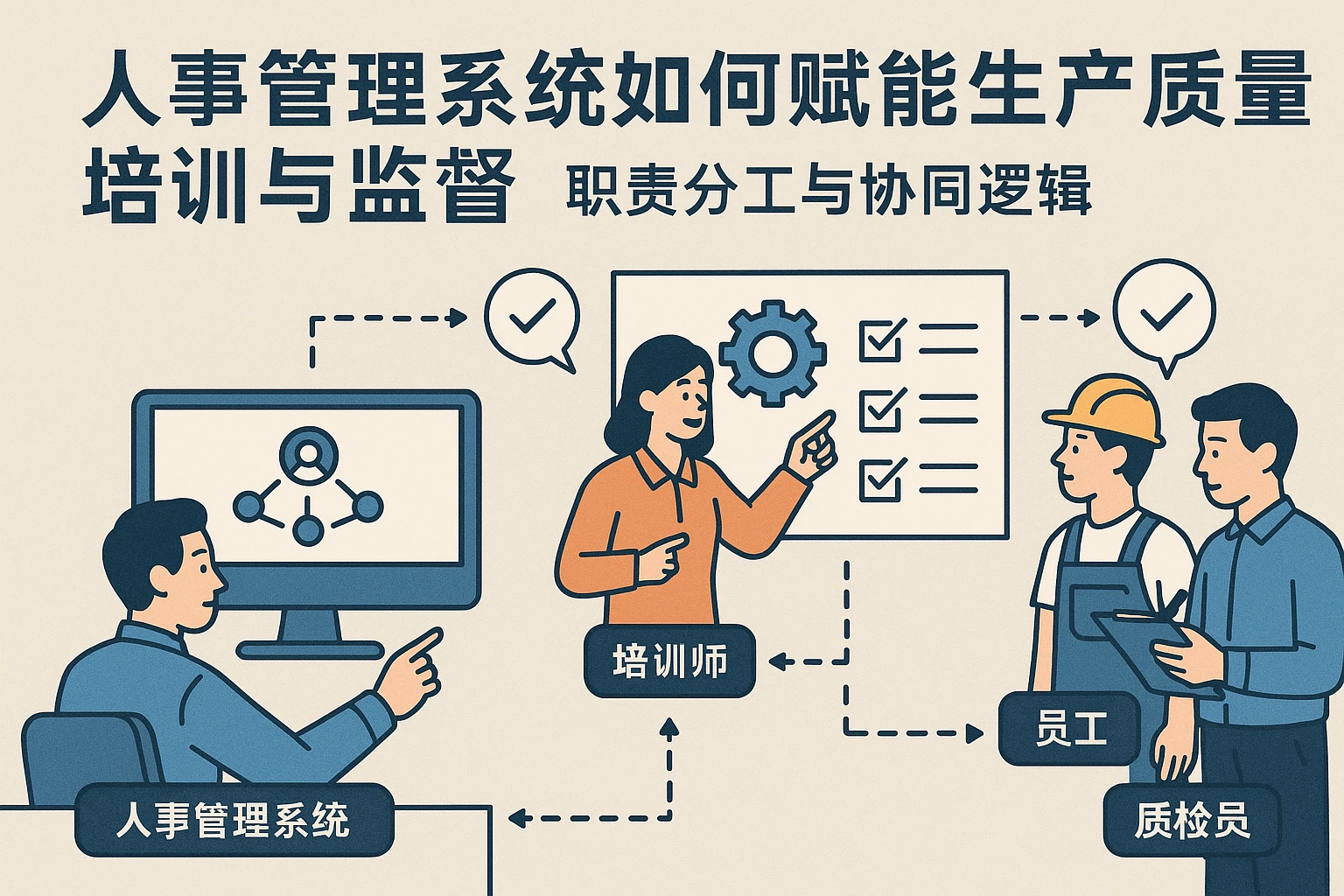 人事管理系统如何赋能生产质量培训与监督：职责分工与协同逻辑