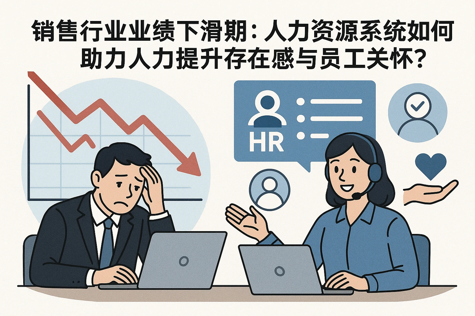 销售行业业绩下滑期：人力资源系统如何助力人力提升存在感与员工关怀？