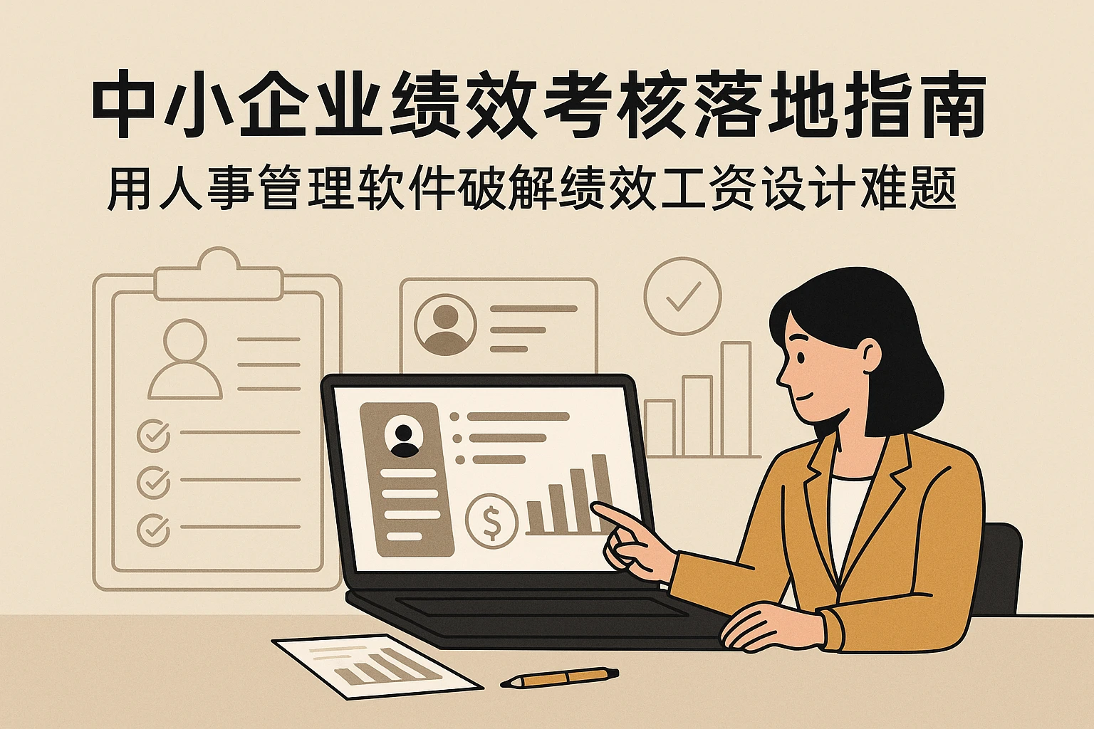 中小企业绩效考核落地指南：用人事管理软件破解绩效工资设计难题