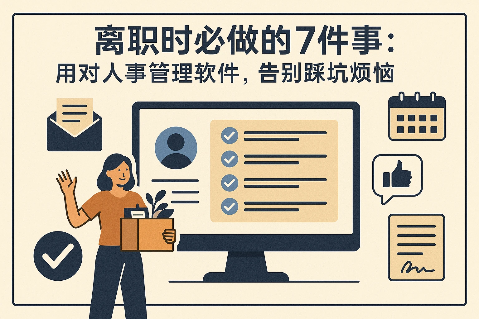 离职时必做的7件事：用对人事管理软件，告别踩坑烦恼