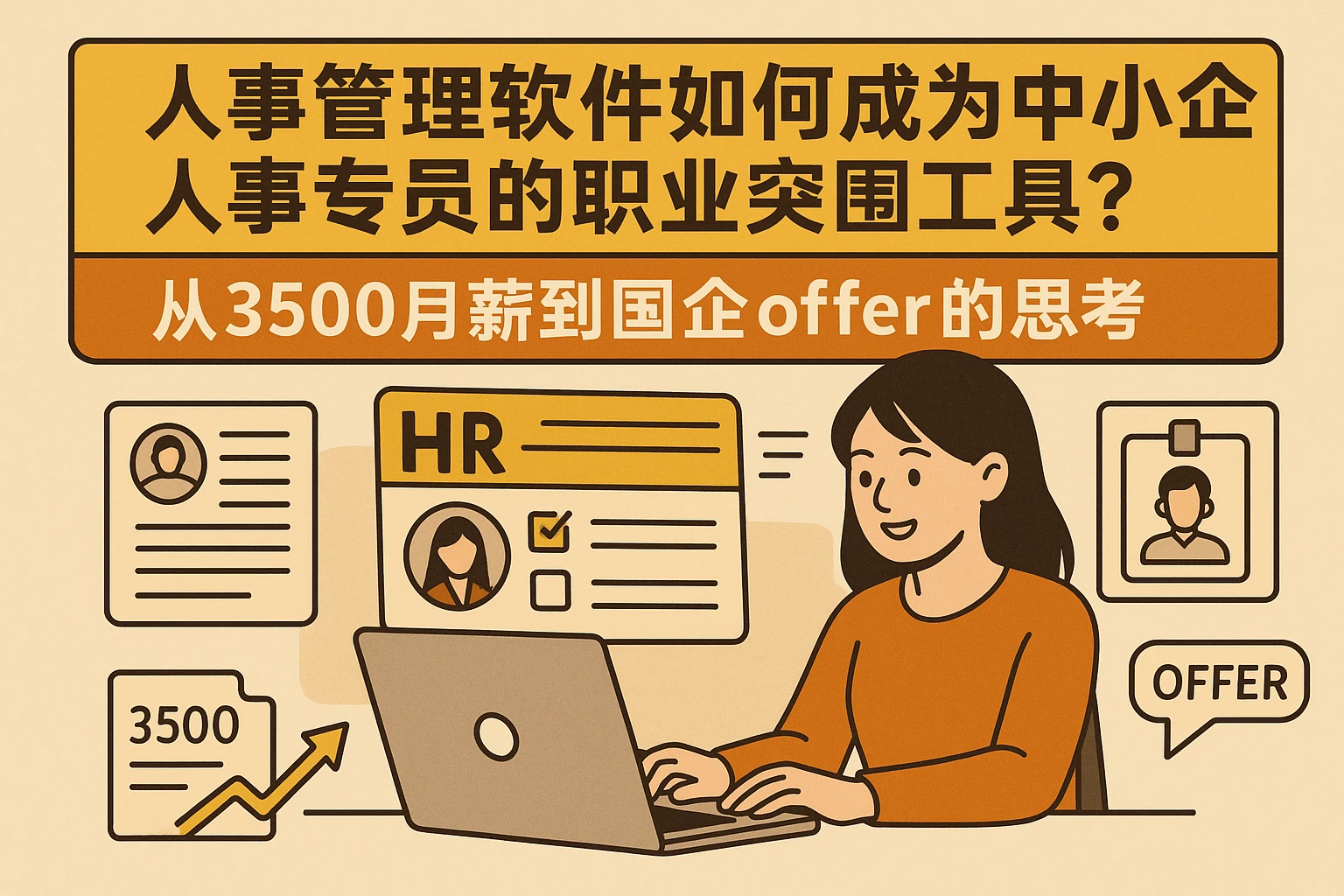 人事管理软件如何成为中小企人事专员的职业突围工具？从3500月薪到国企offer的思考