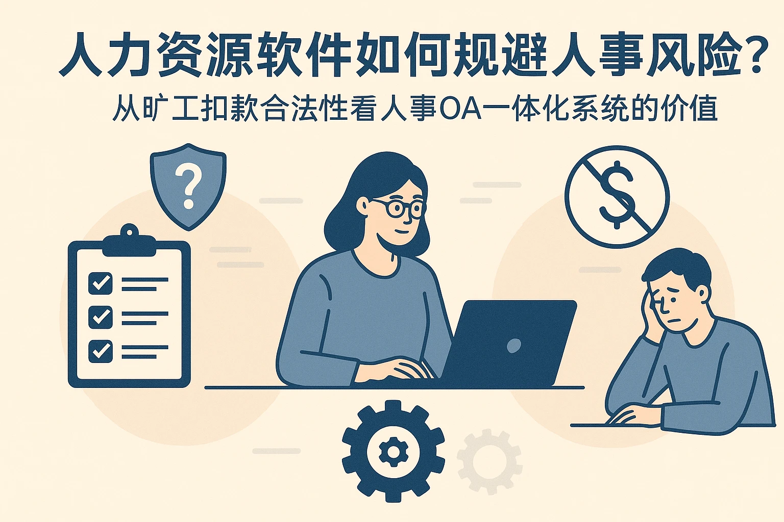 人力资源软件如何规避人事风险？从旷工扣款合法性看人事OA一体化系统的价值