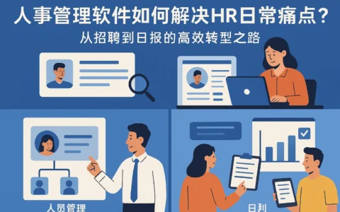 人事管理软件如何解决HR日常痛点？从招聘到日报的高效转型之路