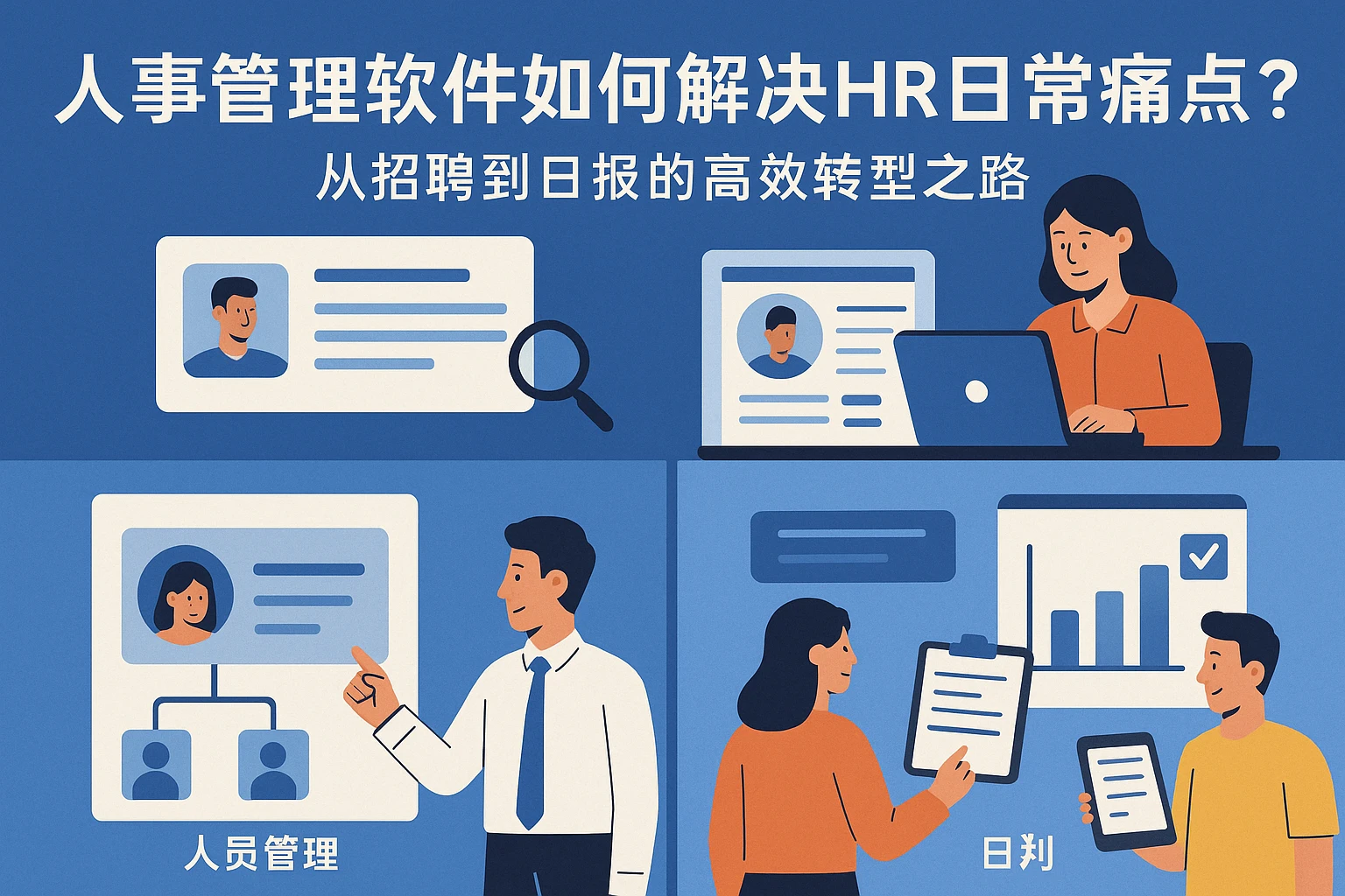 人事管理软件如何解决HR日常痛点?从招聘到日报的高效转型之路