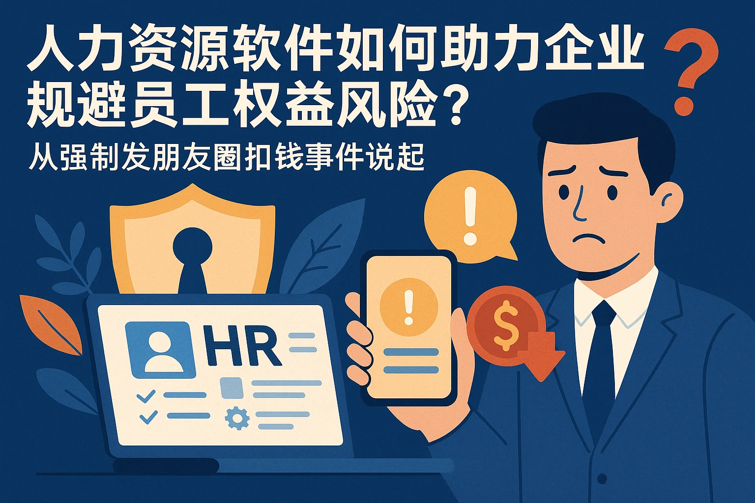 人力资源软件如何助力企业规避员工权益风险？从强制发朋友圈扣钱事件说起