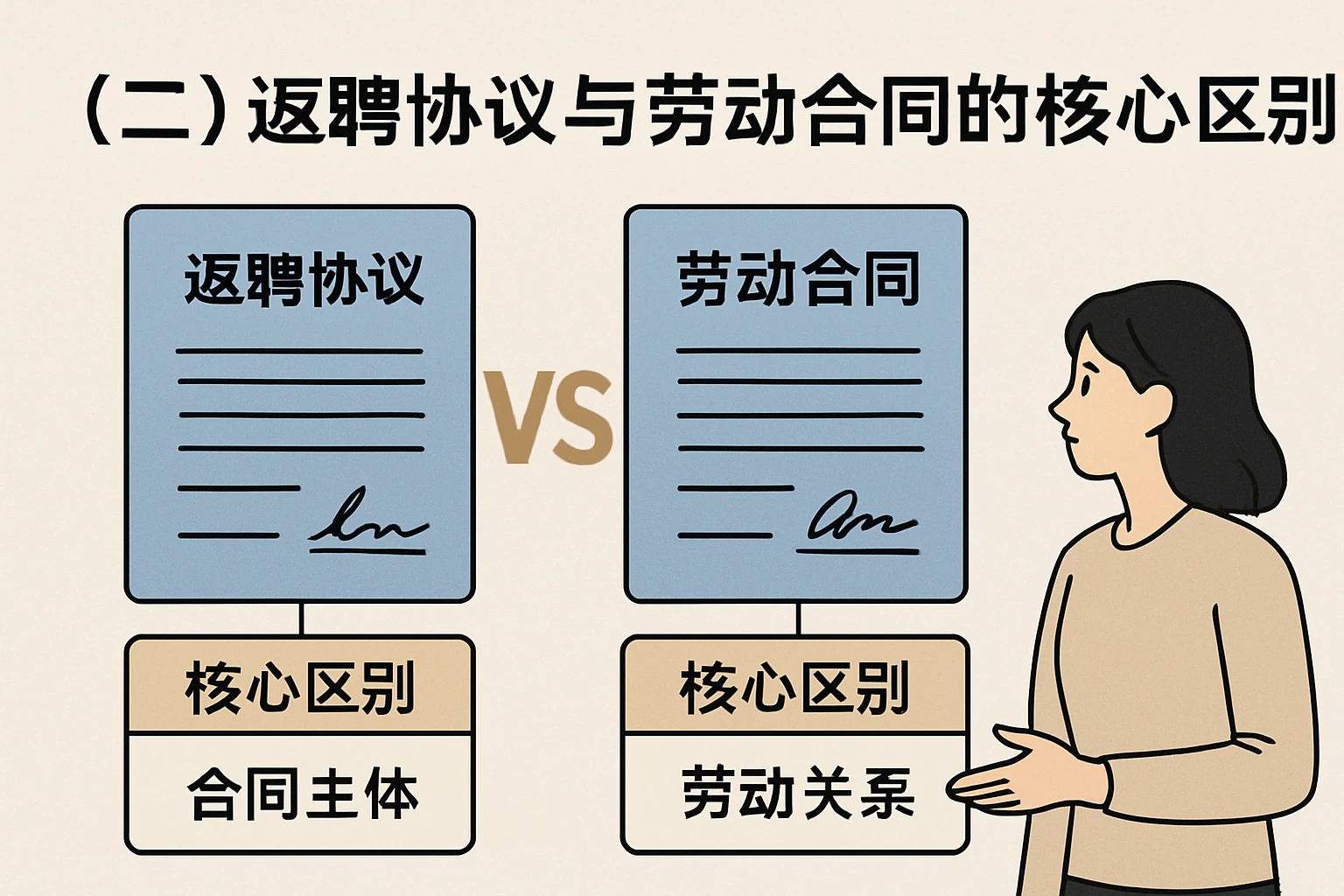 （二）返聘协议与劳动合同的核心区别
