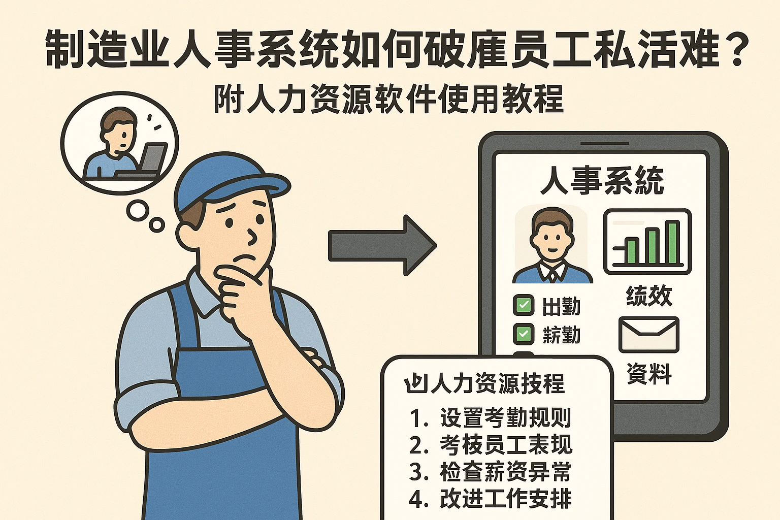 制造业人事系统如何破解员工私活难题？附人力资源软件使用教程