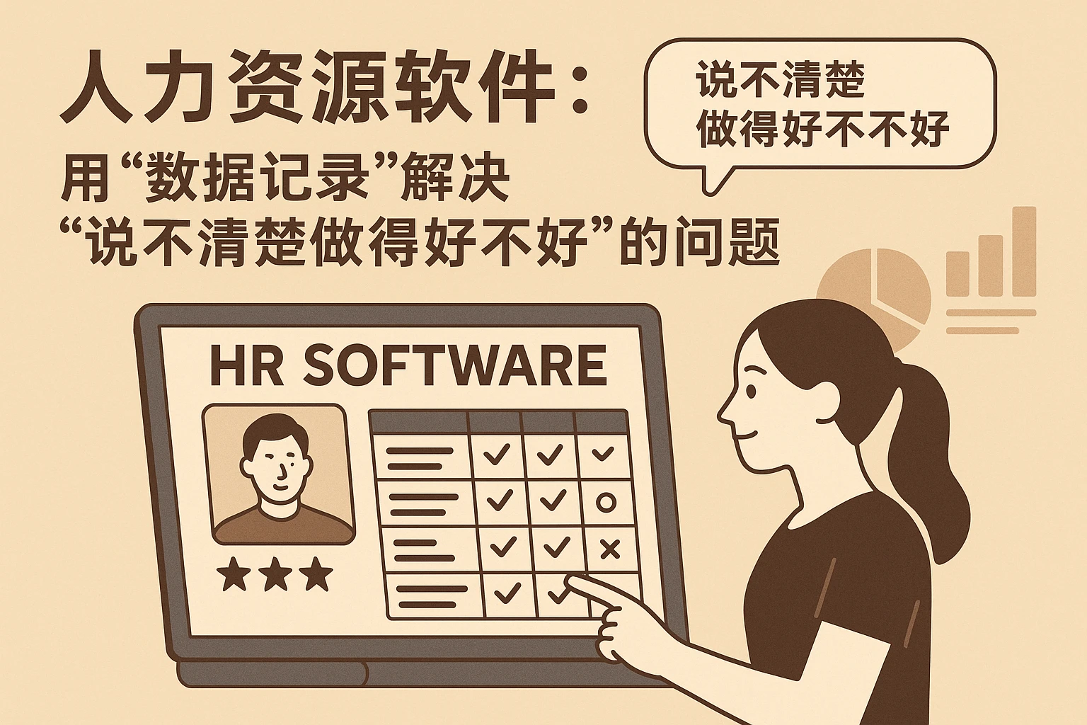 2. 人力资源软件：用“数据记录”解决“说不清楚做得好不好”的问题