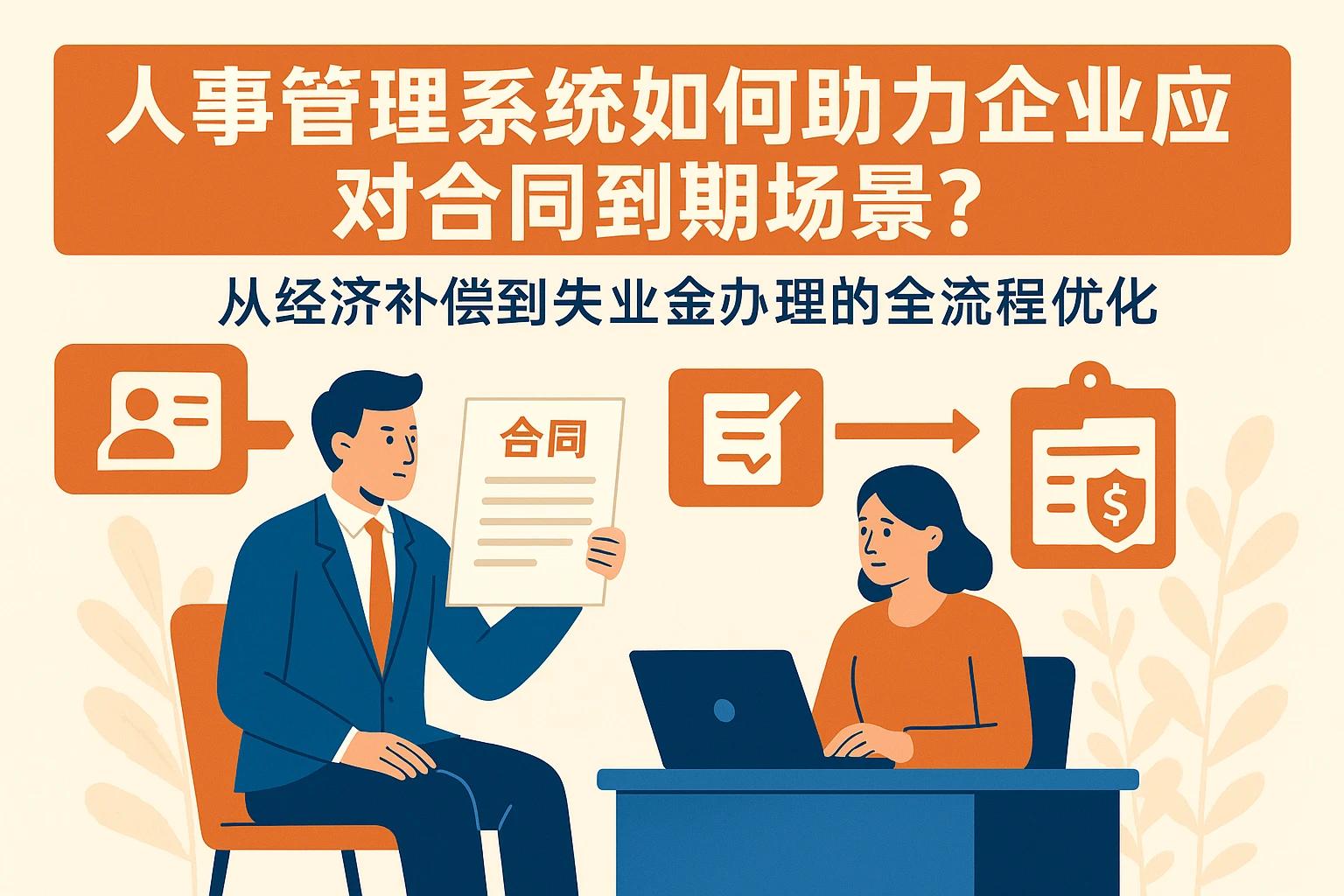 人事管理系统如何助力企业应对合同到期场景？从经济补偿到失业金办理的全流程优化