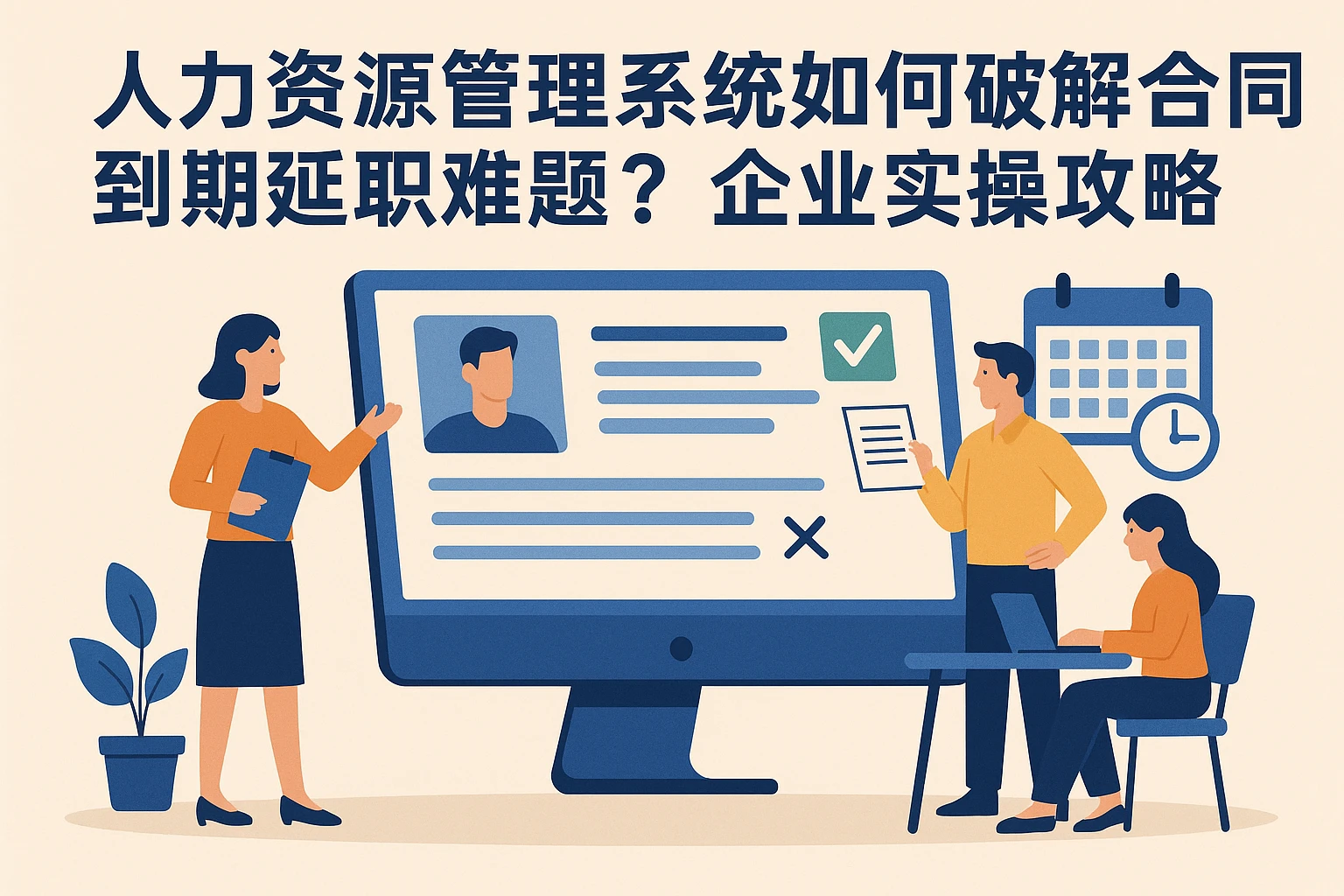 人力资源管理系统如何破解合同到期延迟离职难题？企业实操攻略