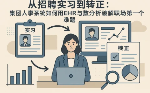 从招聘实习到转正：集团人事系统如何用EHR与数据分析破解职场第一个难题
