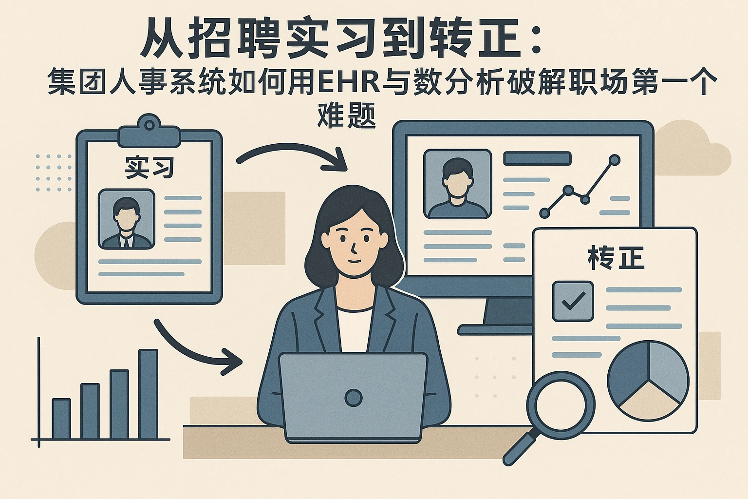 从招聘实习到转正：集团人事系统如何用EHR与数据分析破解职场第一个难题