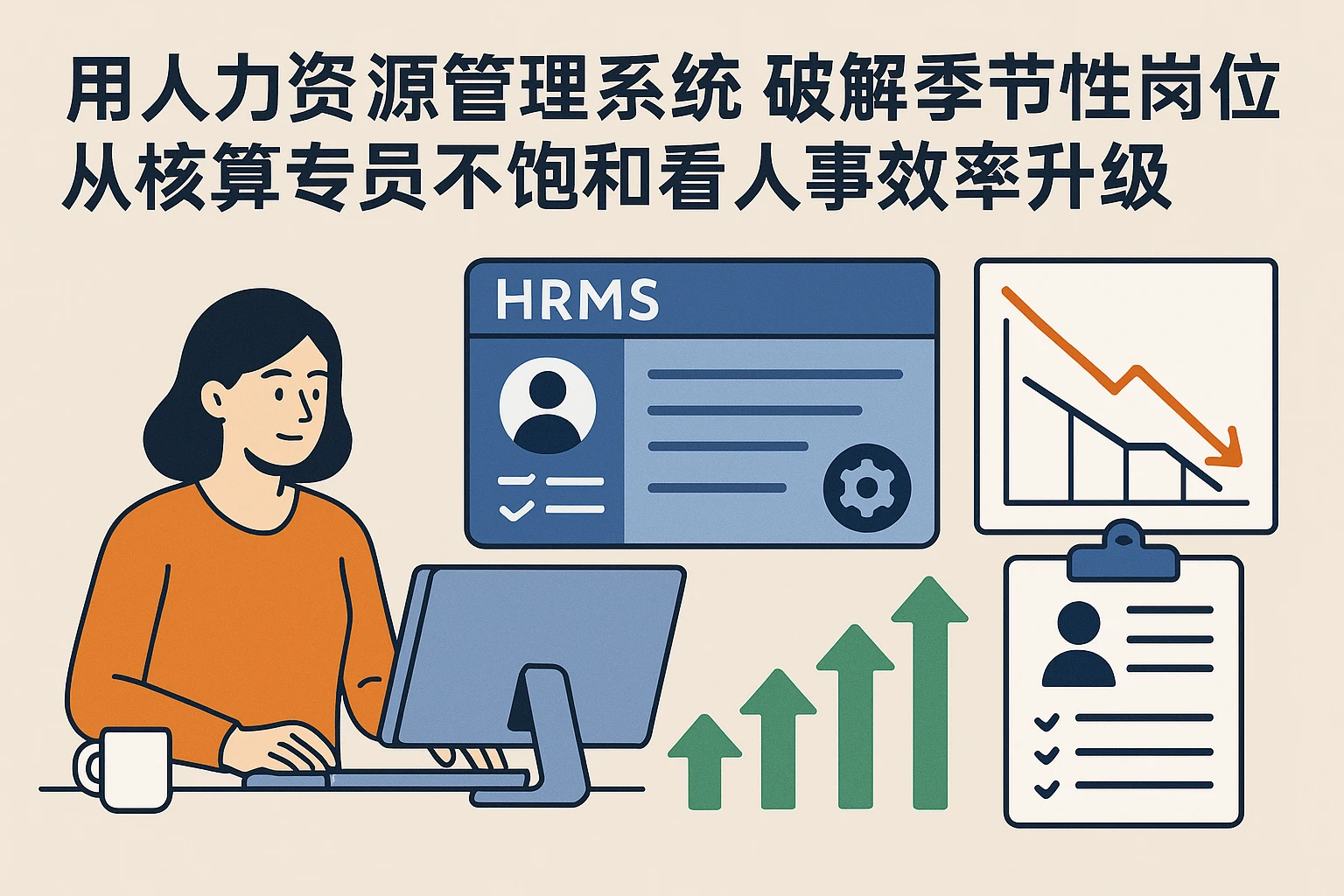 用人力资源管理系统破解季节性岗位困境：从核算专员不饱和看人事效率升级