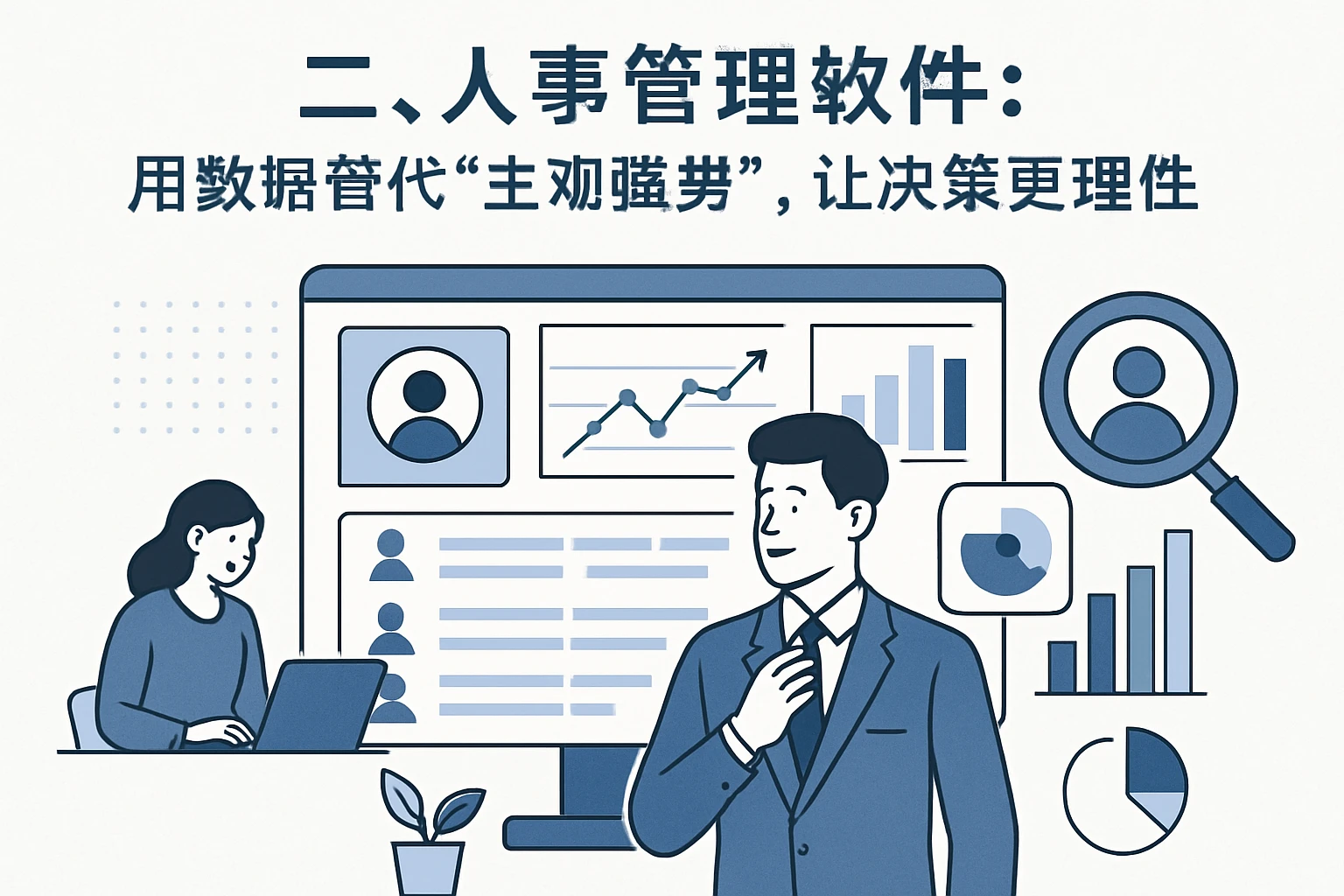 二、人事管理软件:用数据替代“主观强势”,让决策更理性