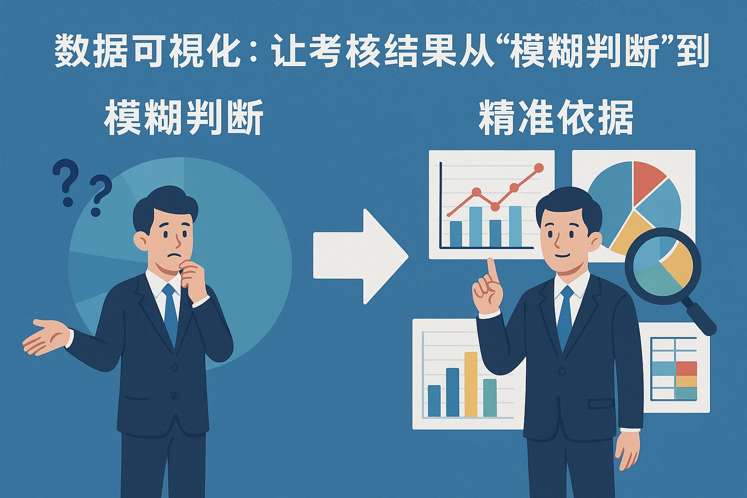 2. 数据可视化：让考核结果从“模糊判断”到“精准依据”