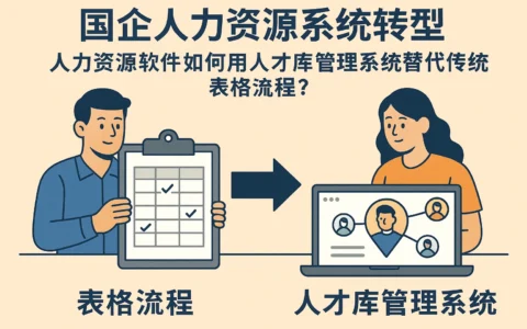 国企人力资源系统转型：人力资源软件如何用人才库管理系统替代传统表格流程？