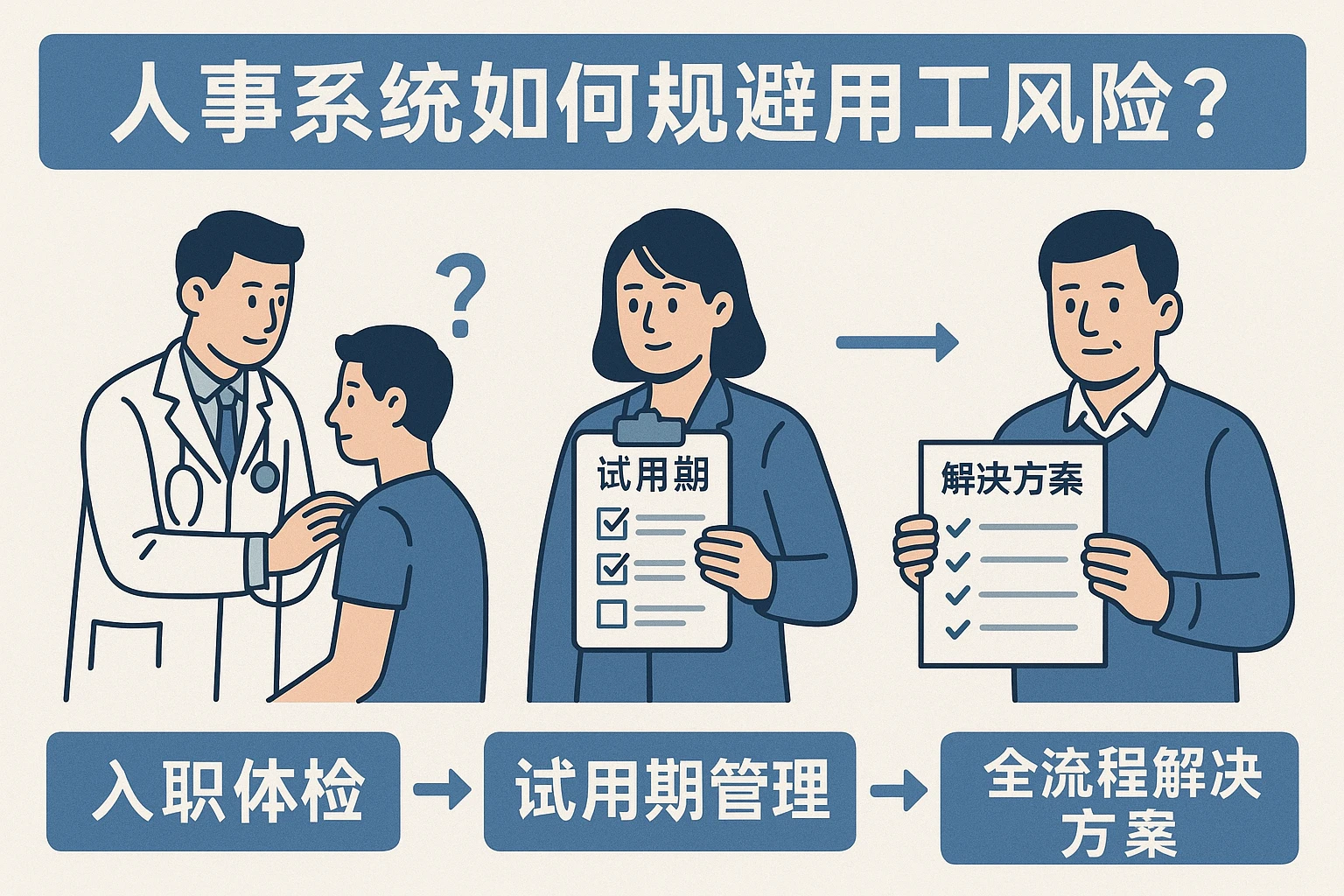 人事系统如何规避用工风险？从入职体检到试用期管理的全流程解决方案