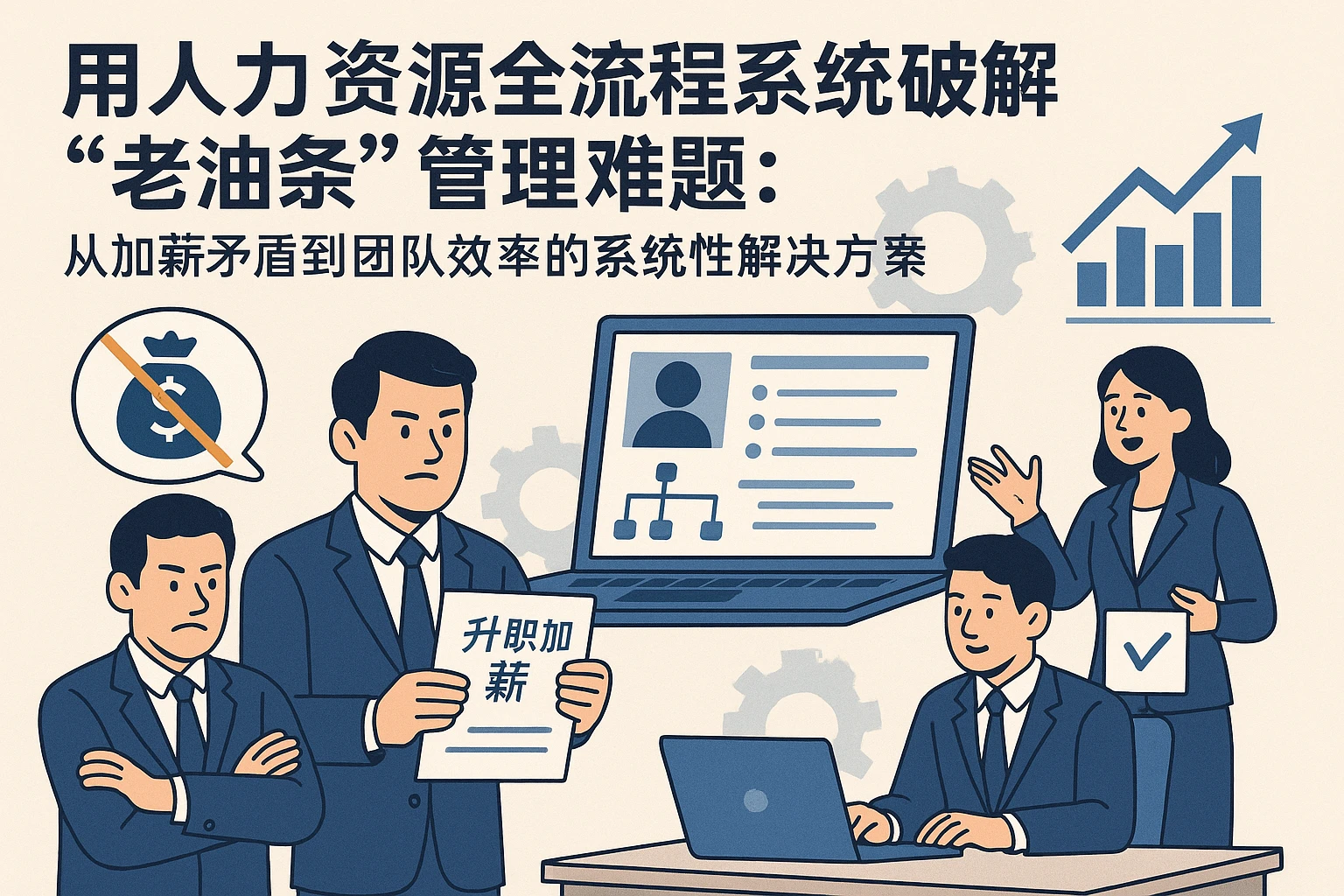 用人力资源全流程系统破解“老油条”管理难题：从加薪矛盾到团队效率的系统性解决方案