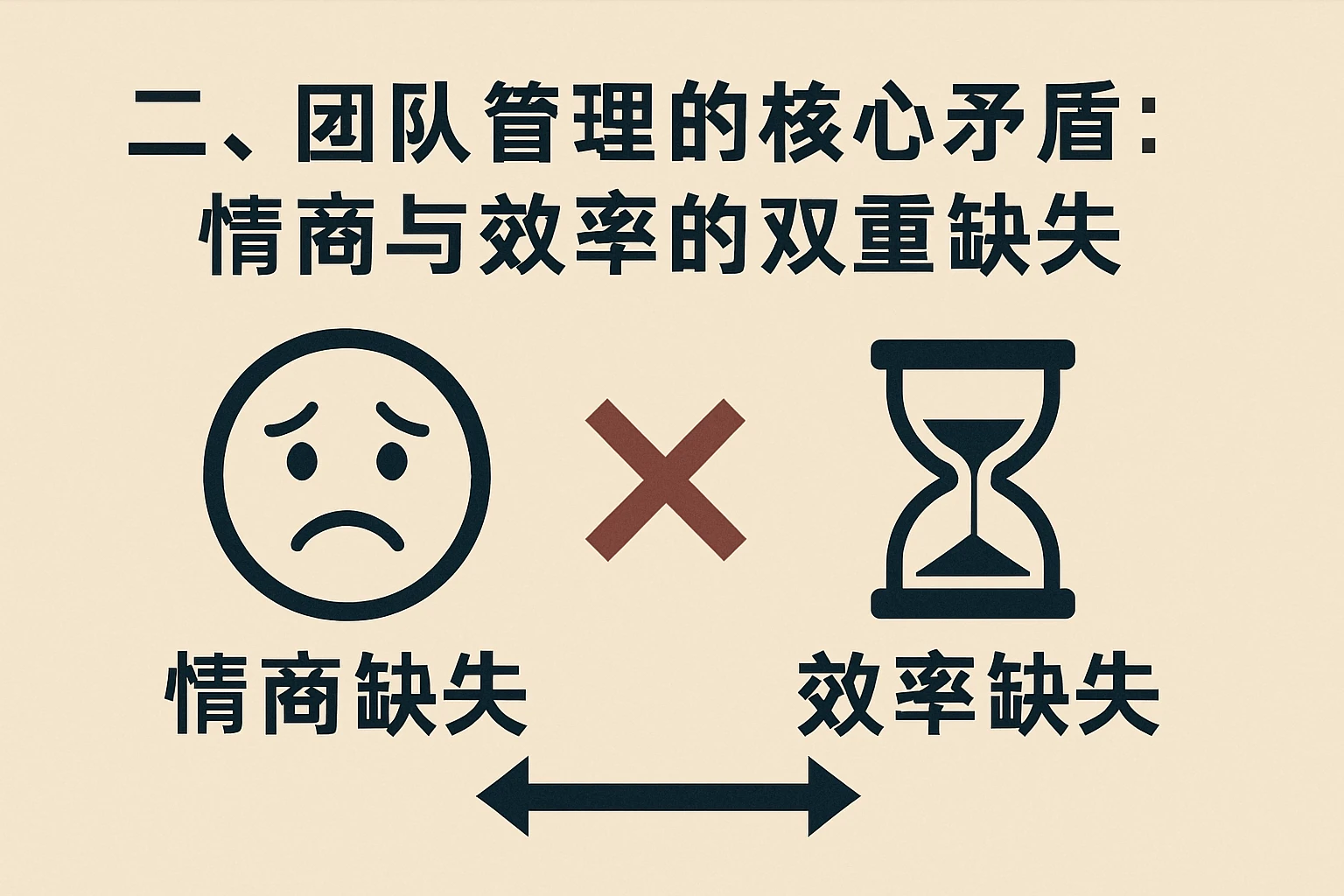 二、团队管理的核心矛盾：情商与效率的双重缺失